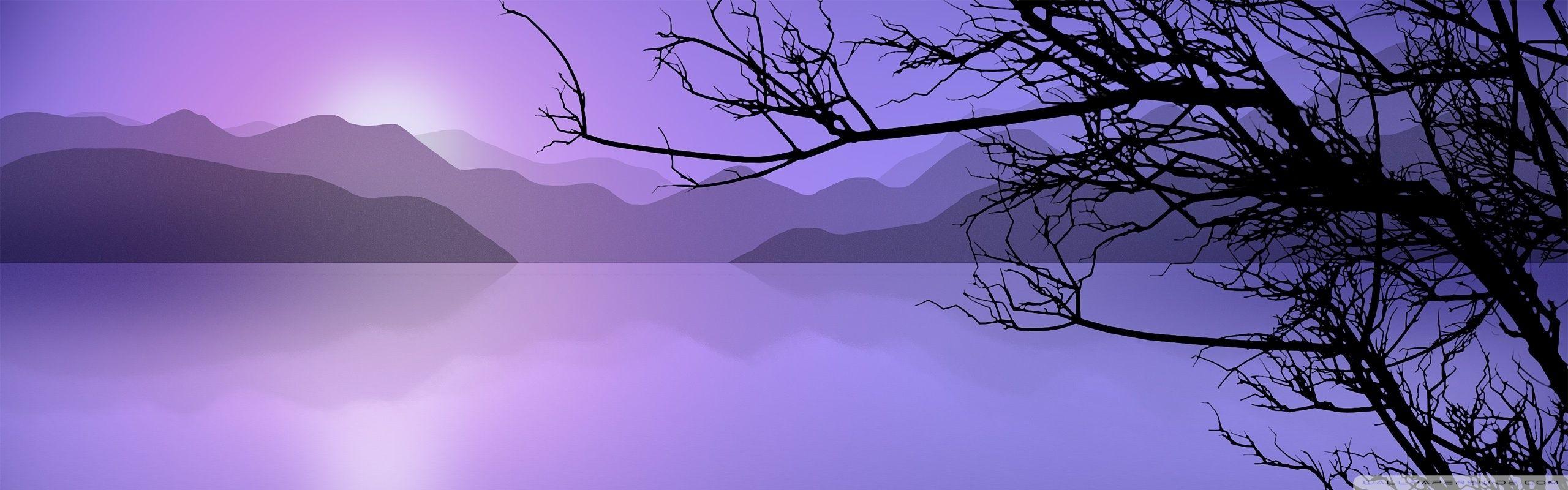 2560x800 Calm Lake Cartoon Ultra HD Desktop Background Wallpaper for 4K UHD TV : Multi Display, Dual Monitor : Tablet