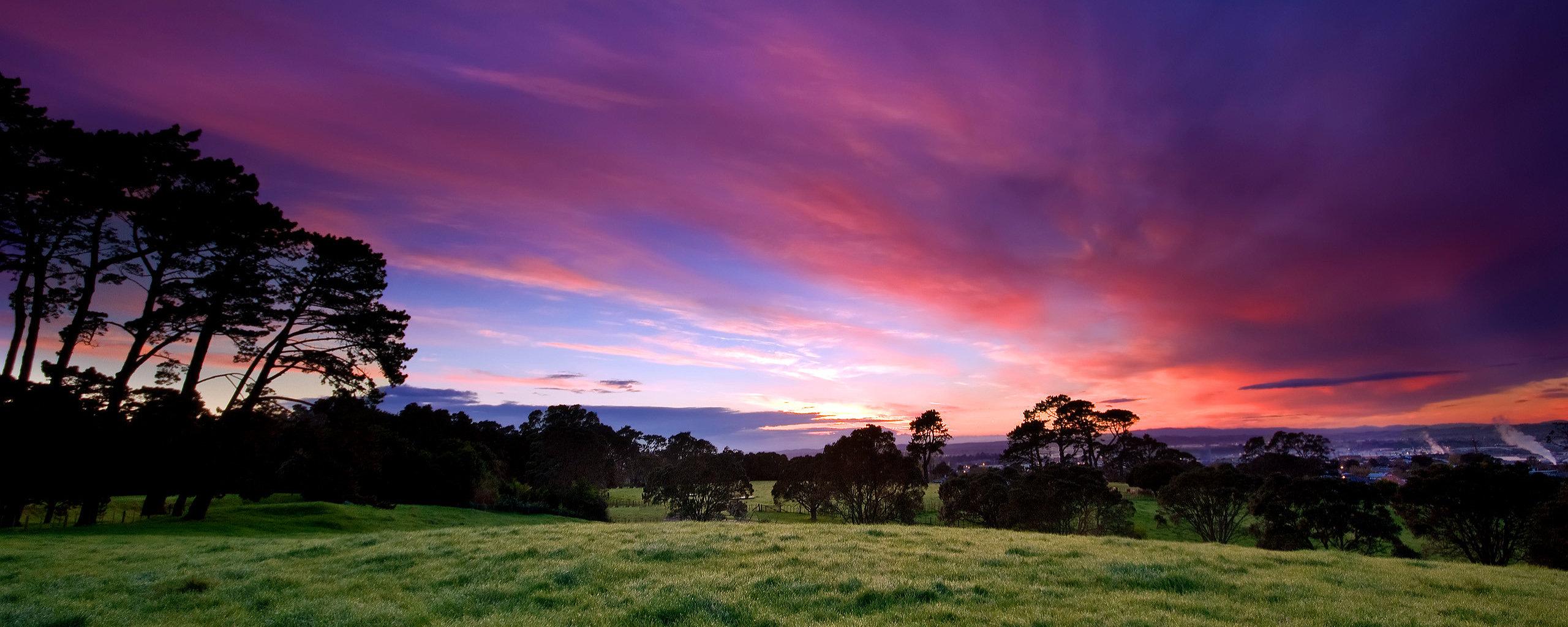 2560x1024 Dual monitor Sunrise wallpaper, HD background