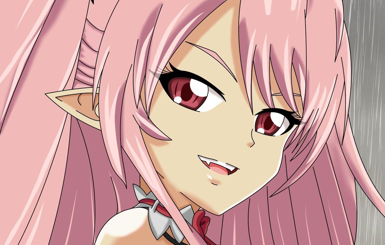 1332x850 Wallpaper look, girl, smile, vampire, Krul Tepes, Owari no Seraph, The last Seraphim, Krul Tepes image for desktop, section сёнэн