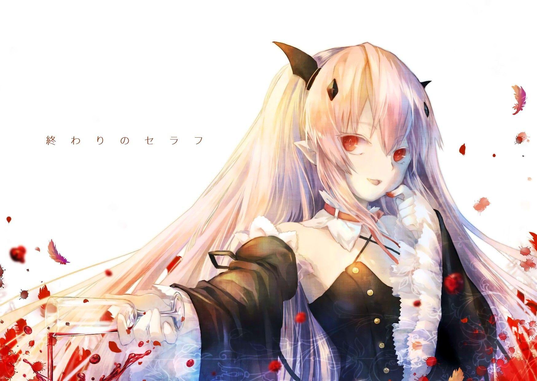 1748x1240 #Owari No Seraph, #vampires, #anime girls, #Krul Tepes, wallpaper