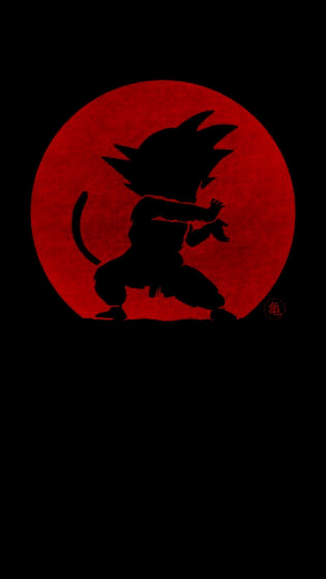 1107x1965 Dragonball Z Wallpaper Black