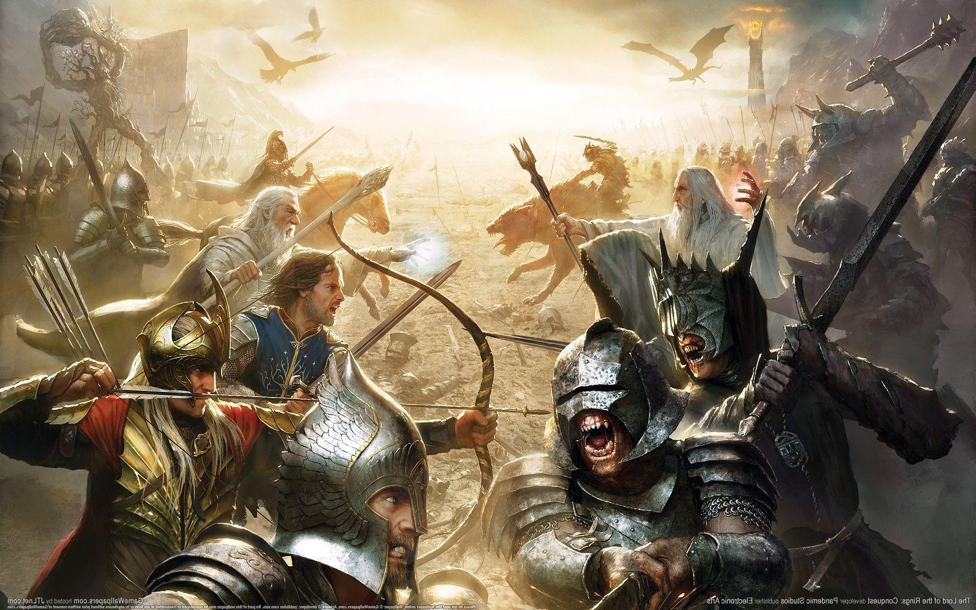 1920x1200 The Lord Of The Rings, Video Games, Saruman, Aragorn, Gondor, Ents, War, Sauron, Orcs, Trolls, Movies Wa. Lotr art, Lord of the rings, Middle earth art