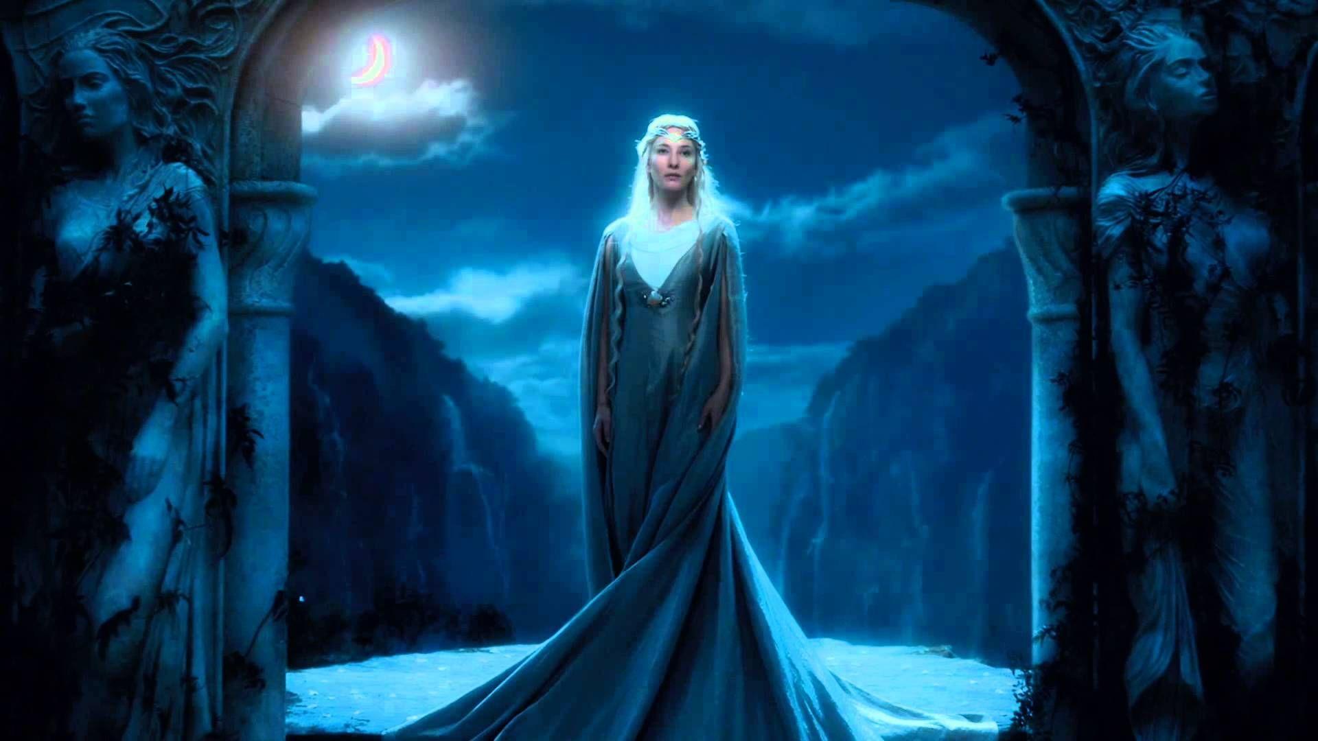 1920x1080 Galadriel and Saruman Hobbit: An Unexpected Journey. Galadriel, The hobbit, An unexpected journey