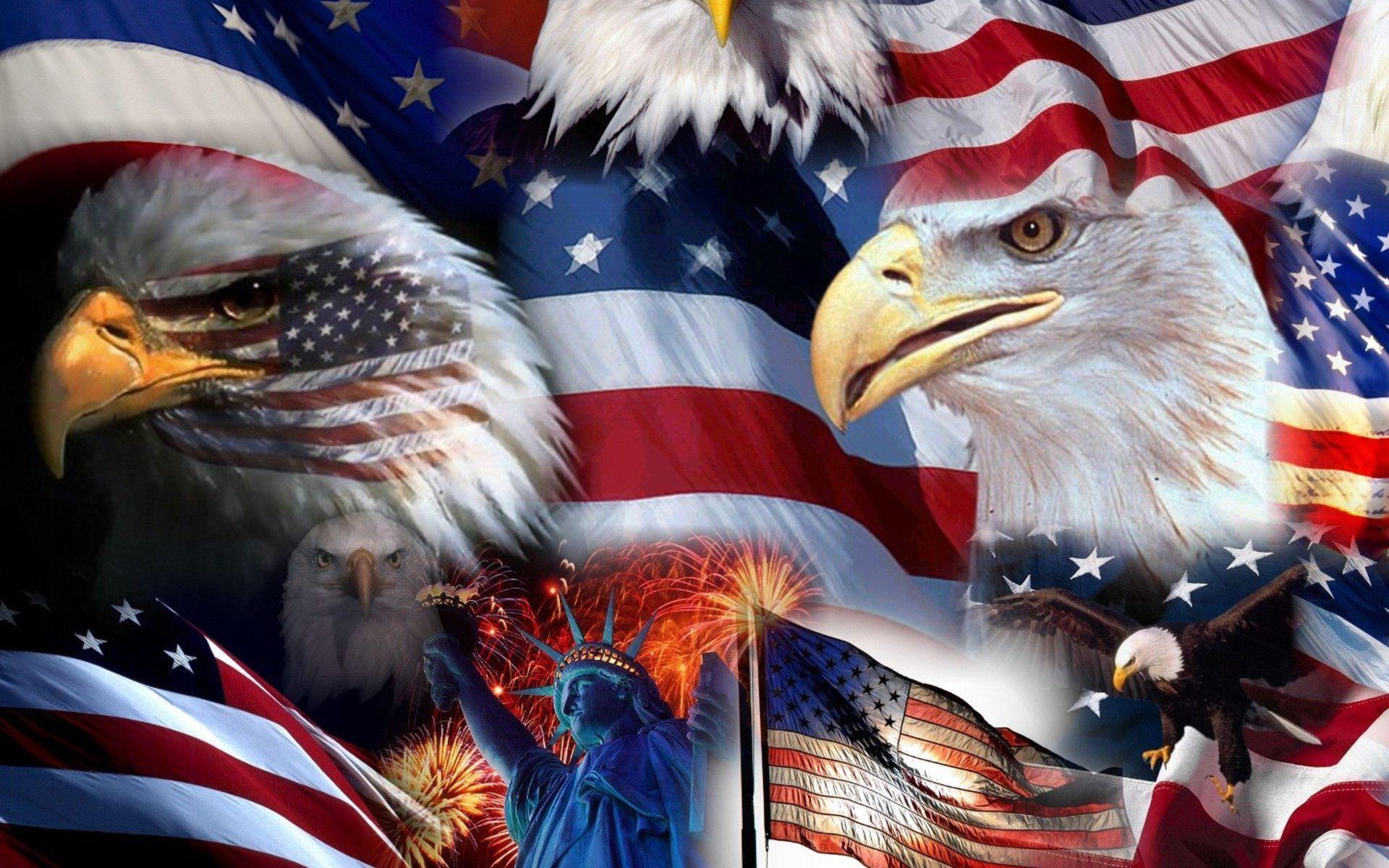 Us Eagle Flag Wallpapers - Top Free Us Eagle Flag Backgrounds