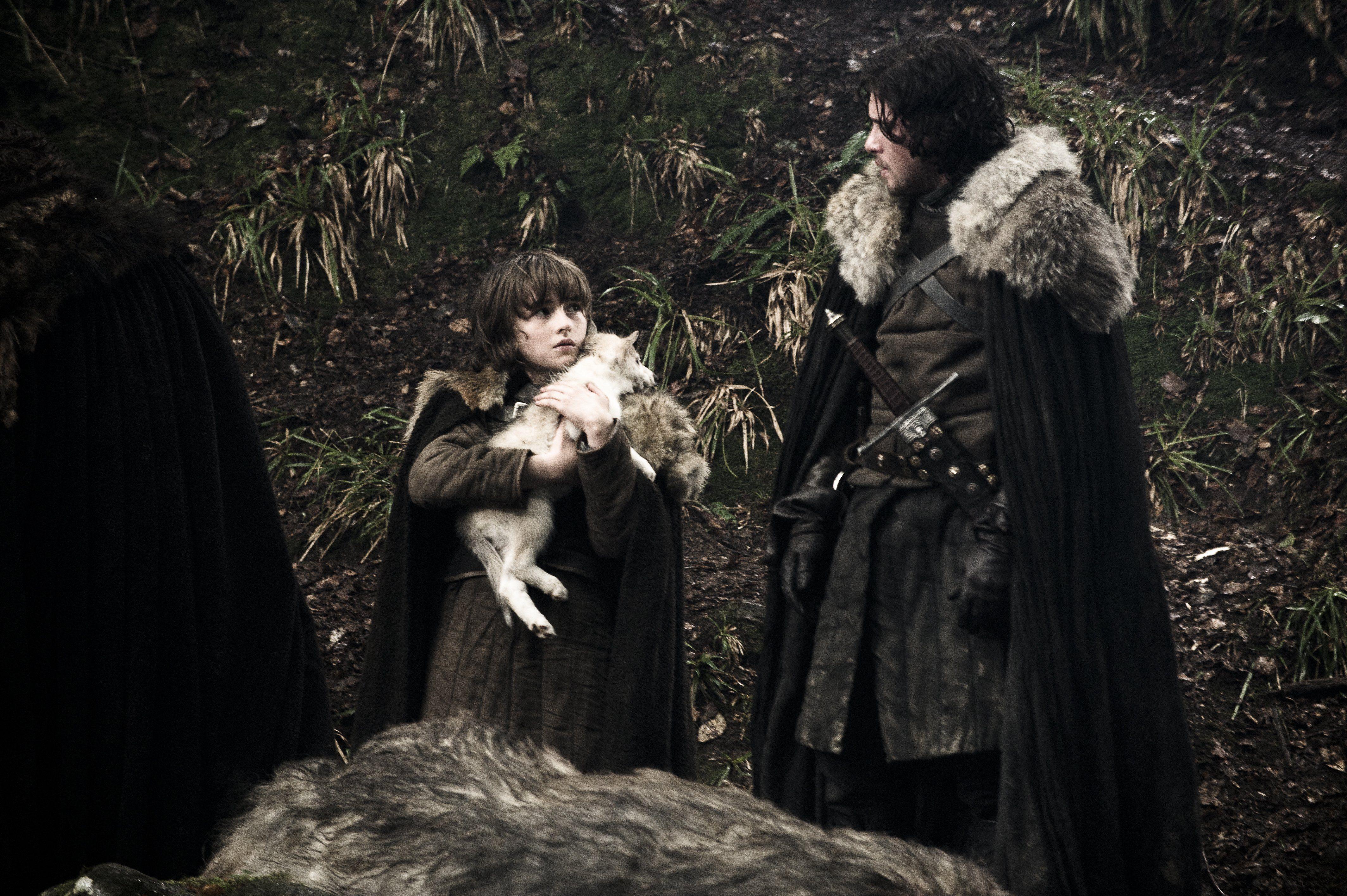 4256x2832 Bran Stark Isaac Hempstead Wright Jon Snow Kit Harington Wallpaper:4256x2832