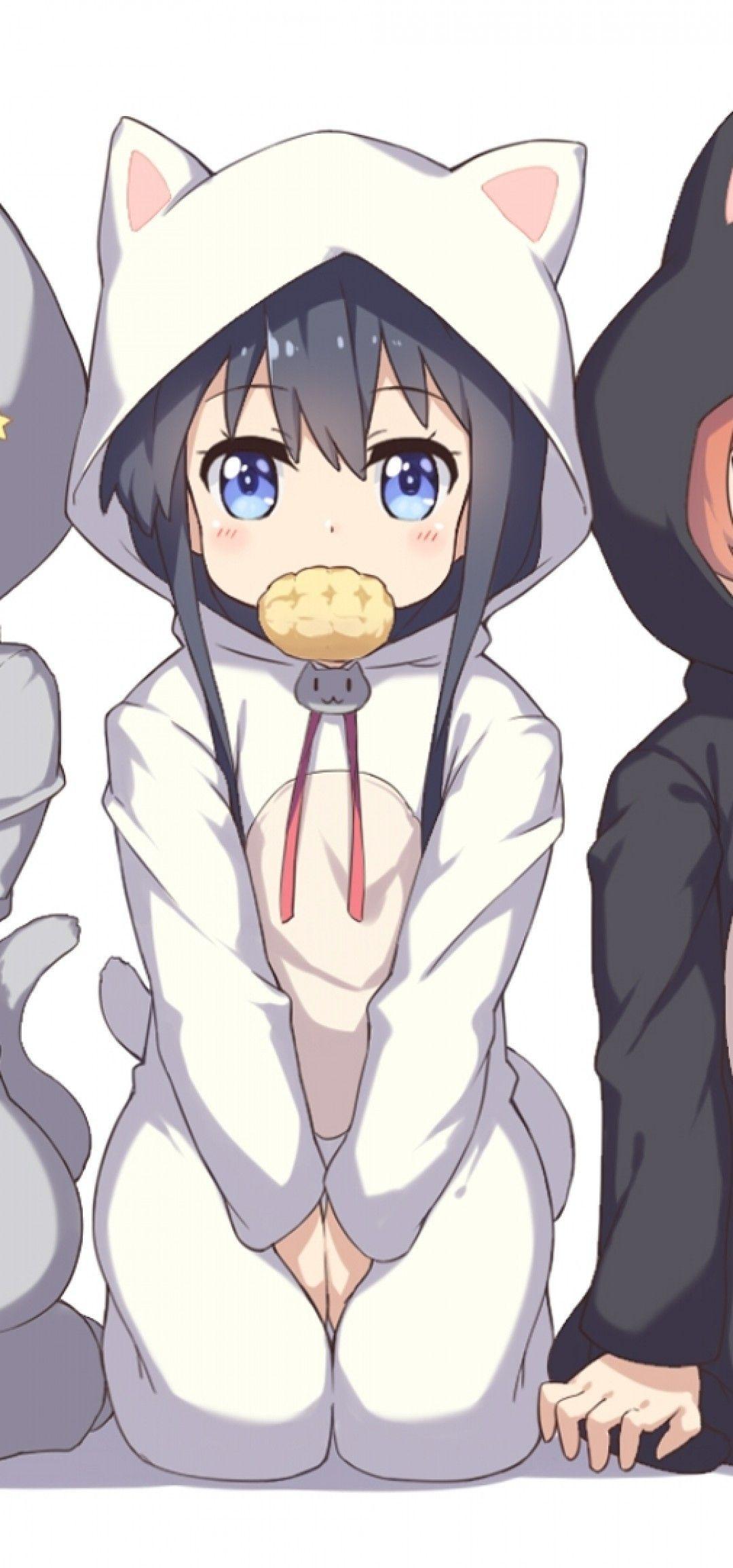 1080x2310 Download 1080x2310 Shirosaki Hana, Himesaka Noa, Hoshino Hinata, Watashi Ni Tenshi Ga Maiorita!, Cute, Moe Wallpaper for Honor View 20