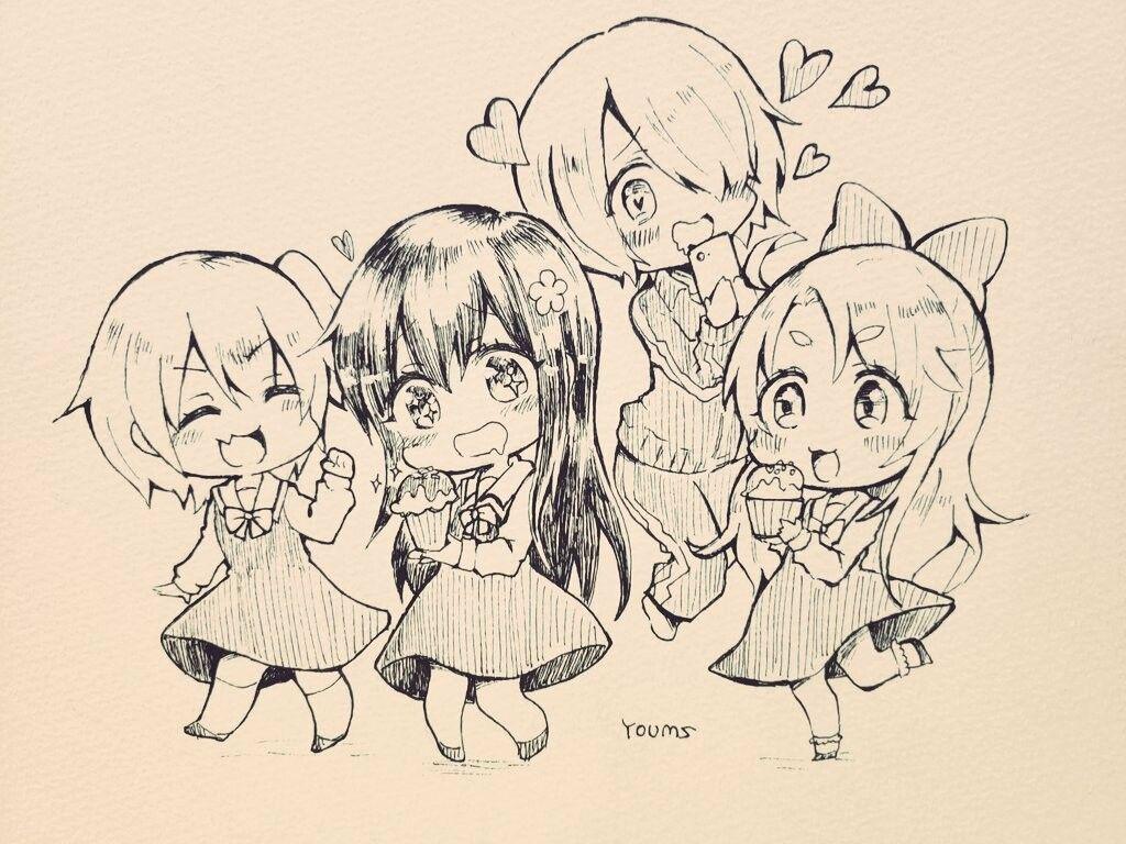 1024x768 YOUMS. art [Watashi ni Tenshi ga Maiorita! (Wataten! An Angel Flew Down to Me)]