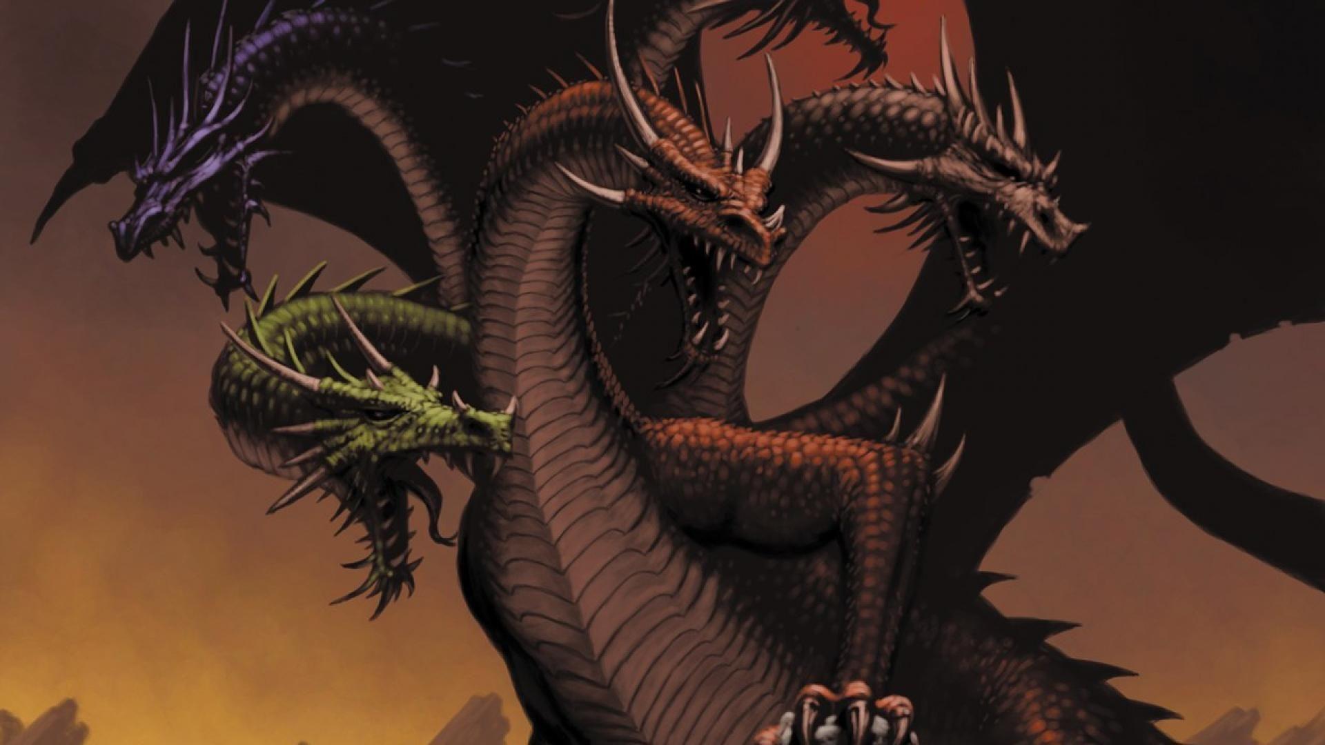 1920x1080 1920x1080_hydra Tiamat Queen Of Darkness HD (1920×1080). Bestiario Mitologico, Dragones, Mitología