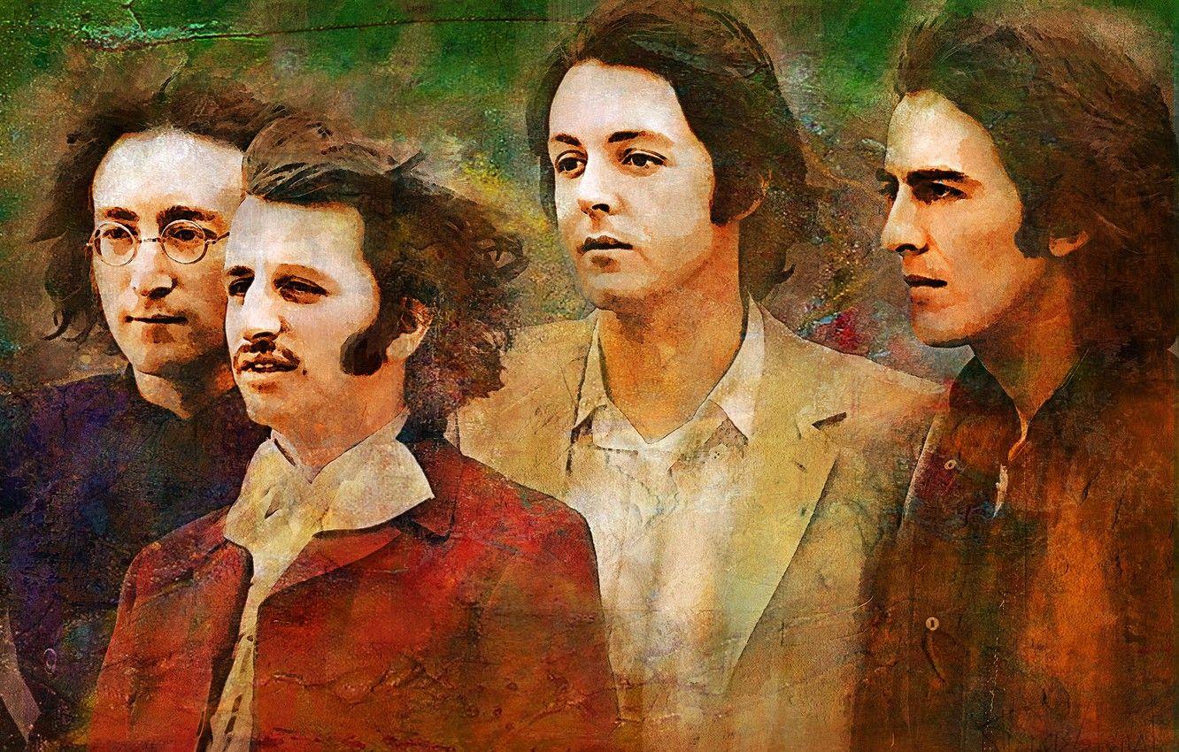 1332x850 Wallpaper music, The Beatles, legend, George Harrison, John Lennon, Paul McCartney, Ringo Starr image for desktop, section музыка