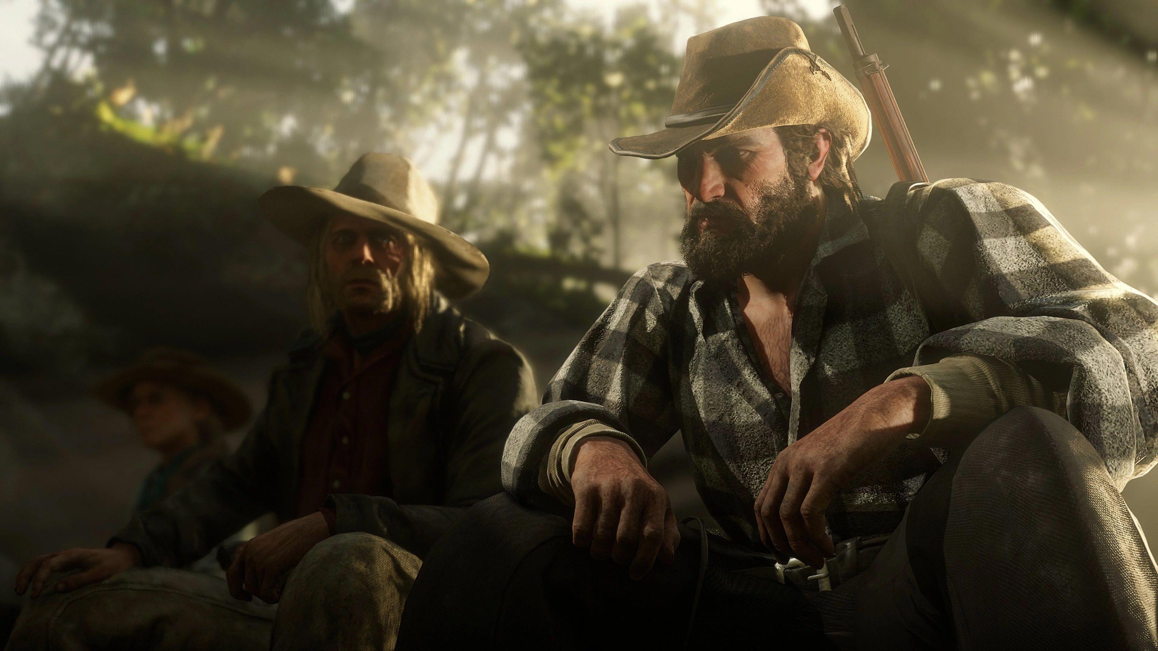 3840x2160 Red Dead Redemption Red Dead Redemption 2 Video Game Art Video Games Cowboys Bill Williamson Micah B Wallpaper:3840x2160