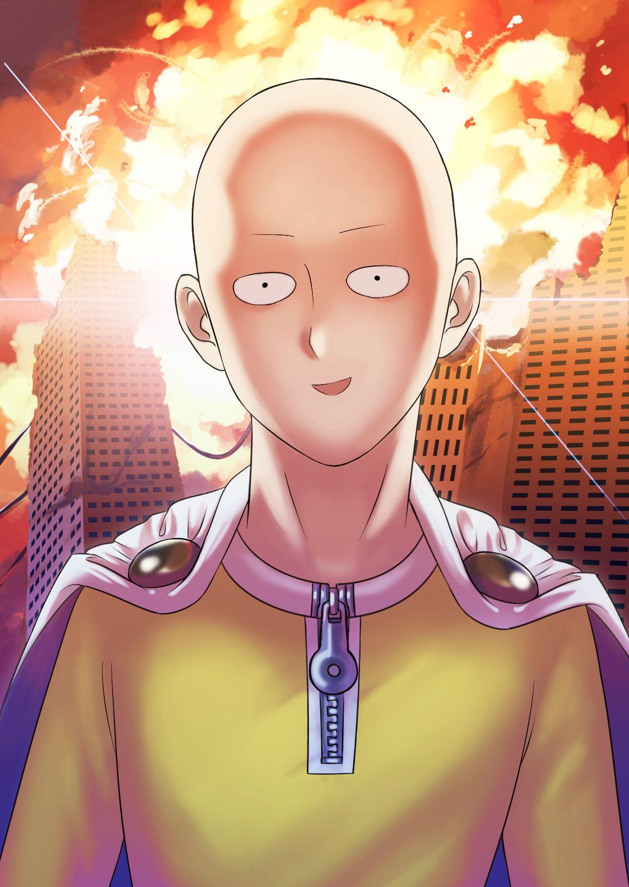 1240x1748 Saitama (One Punch Man) Mobile Wallpaper Anime Image Board