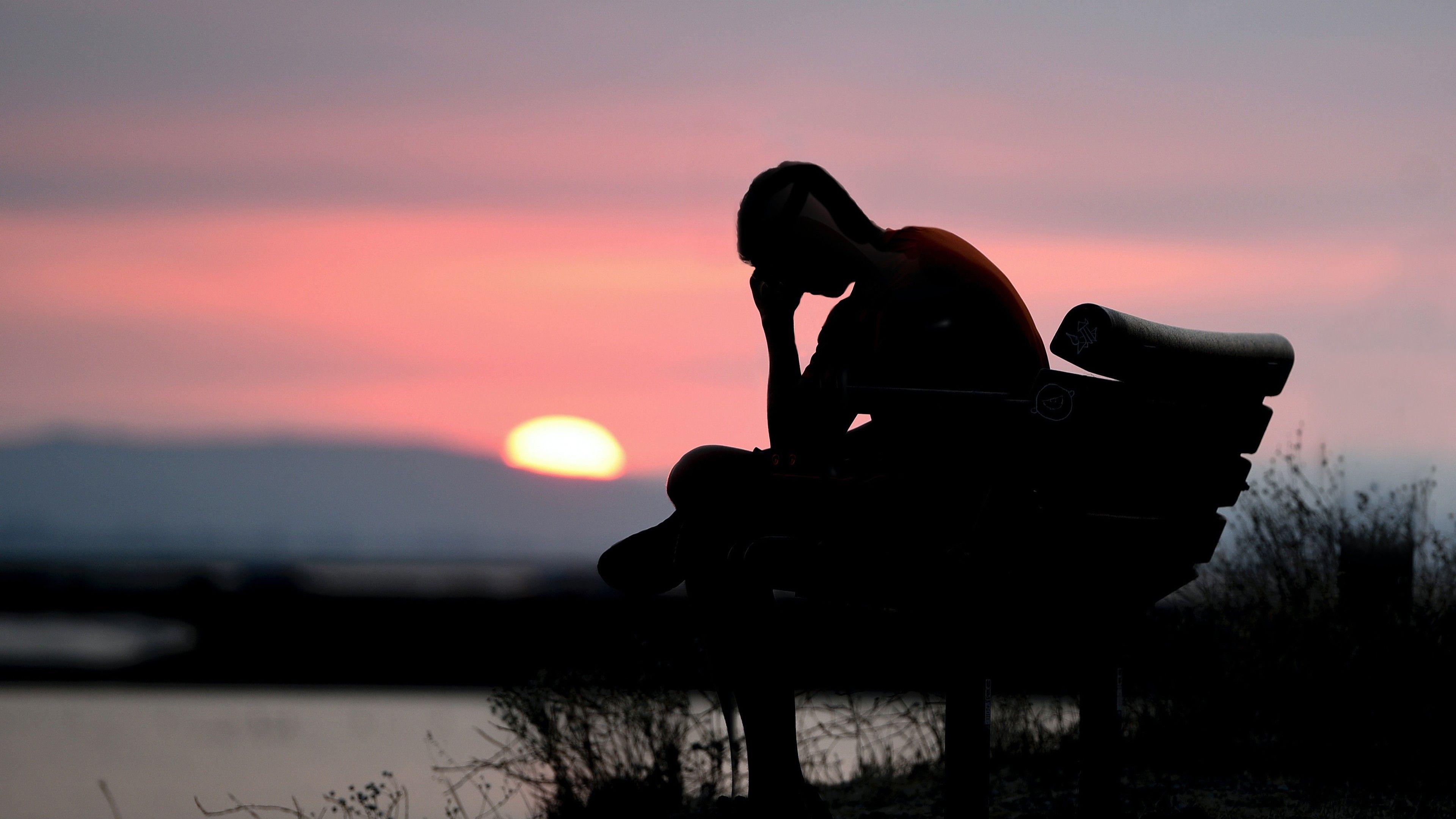 3840x2160 Sad Guy Alone 4K HD Wallpaper
