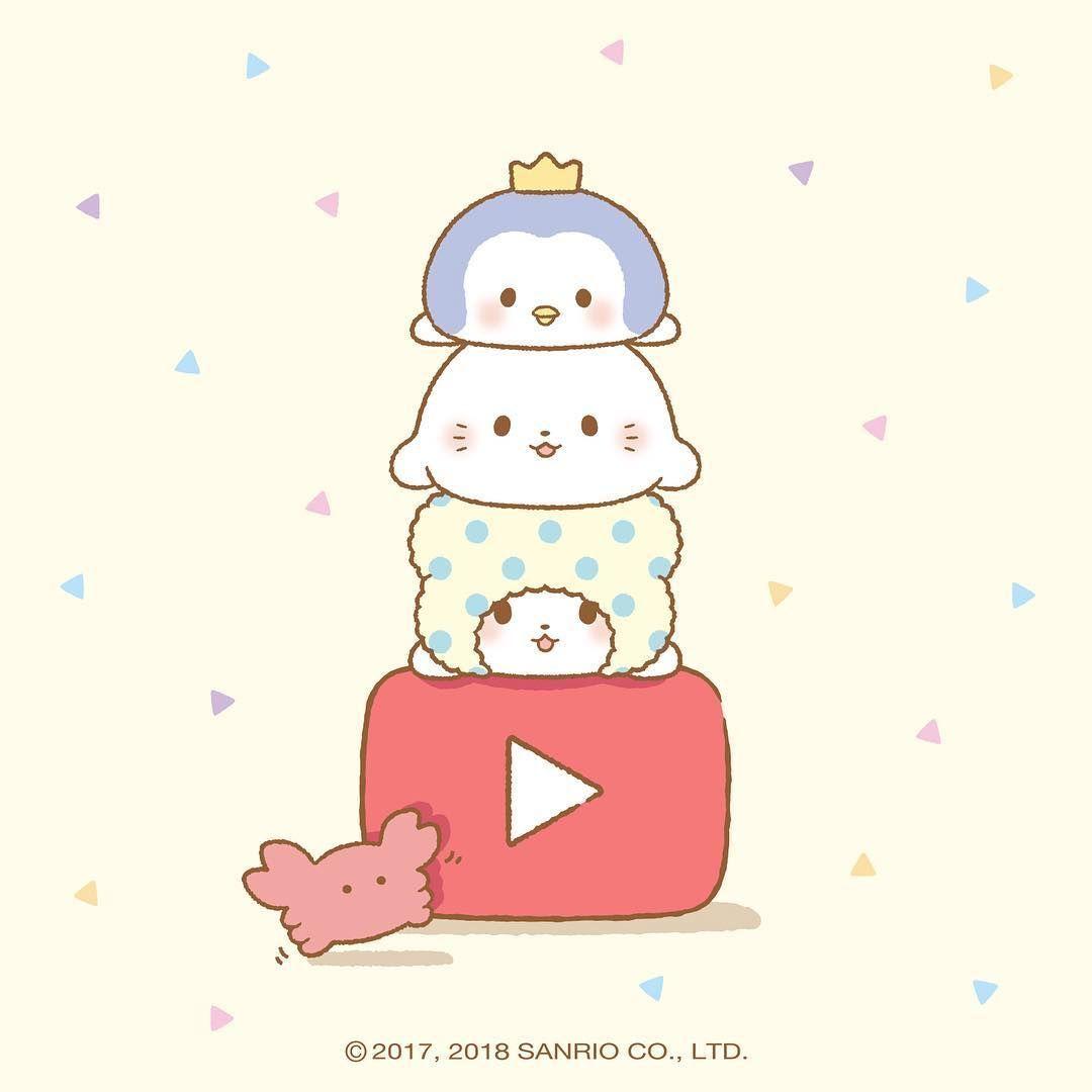 1080x1080 Marumofubiyori / YouTube. Sanrio wallpaper, Sanrio characters, Hello kitty