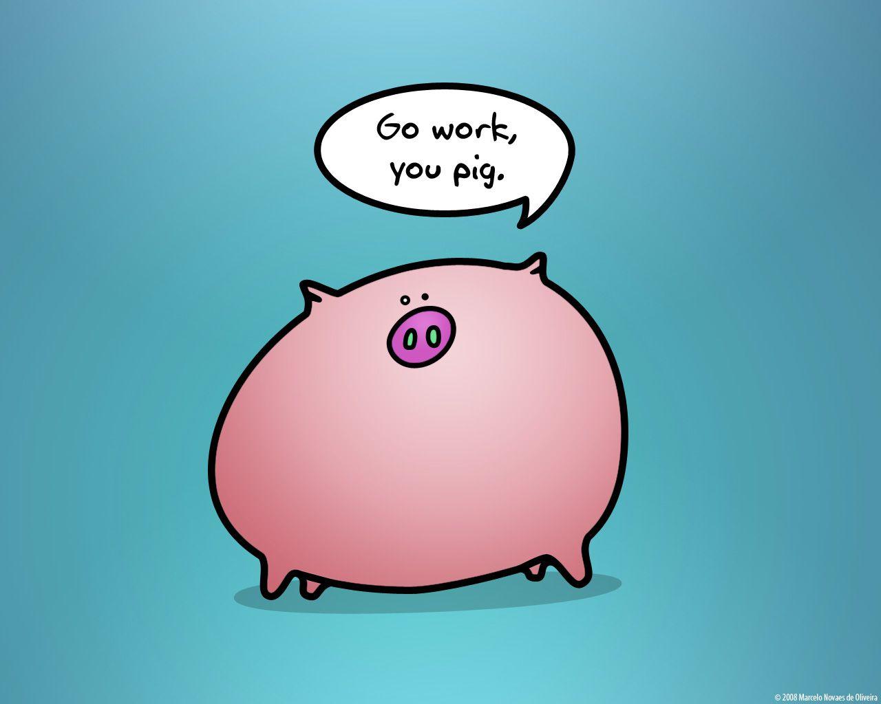 1280x1024 Piggy Wallpaper