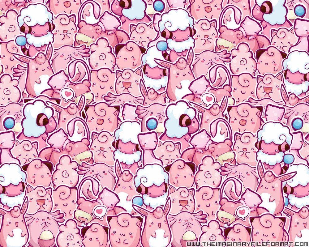 999x799 Cute Pokemon. cute, kawaii, pink, pokemon, wallpaper