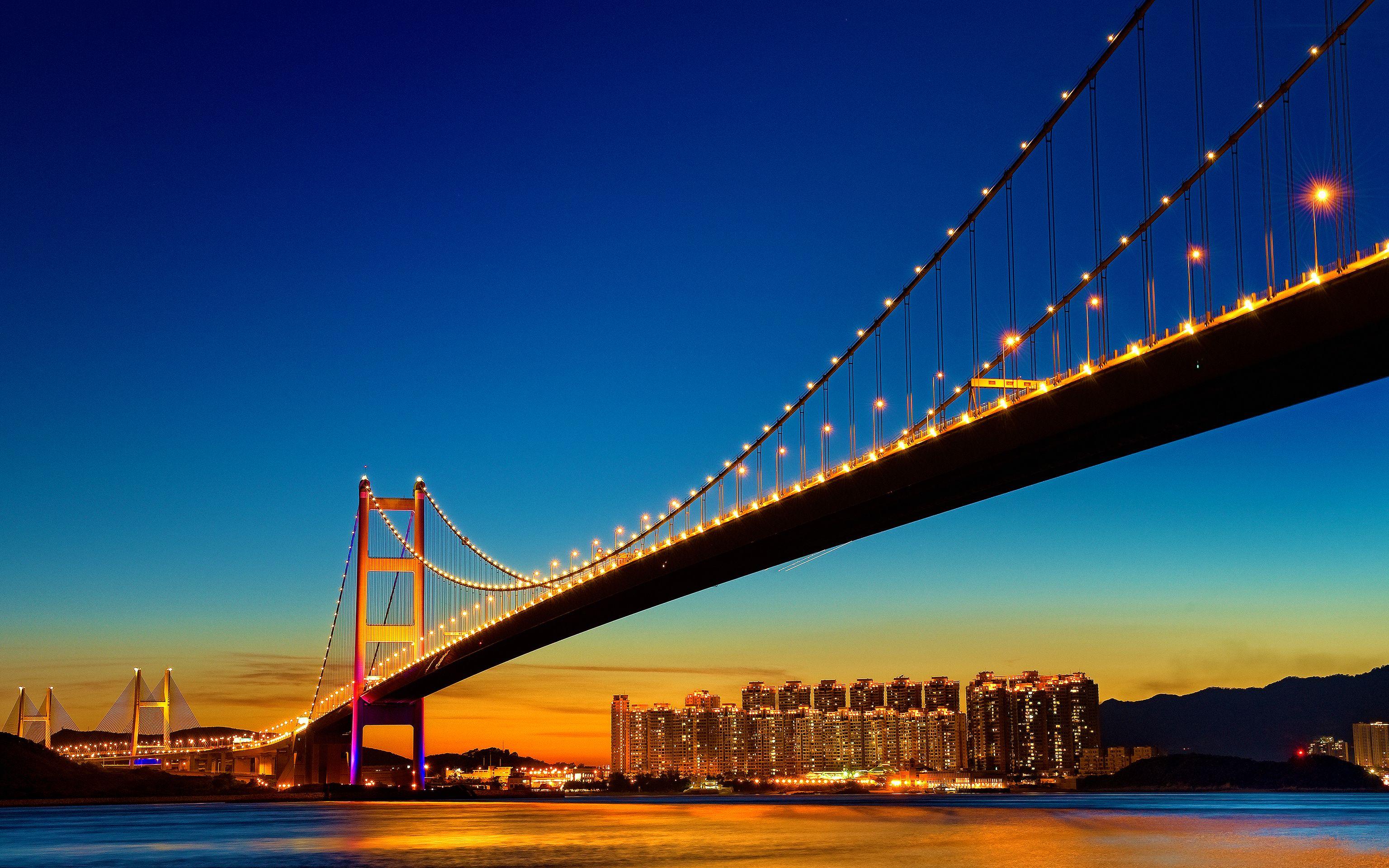 3072x1920 San Francisco Bridge Wallpaper HD Wallpaper