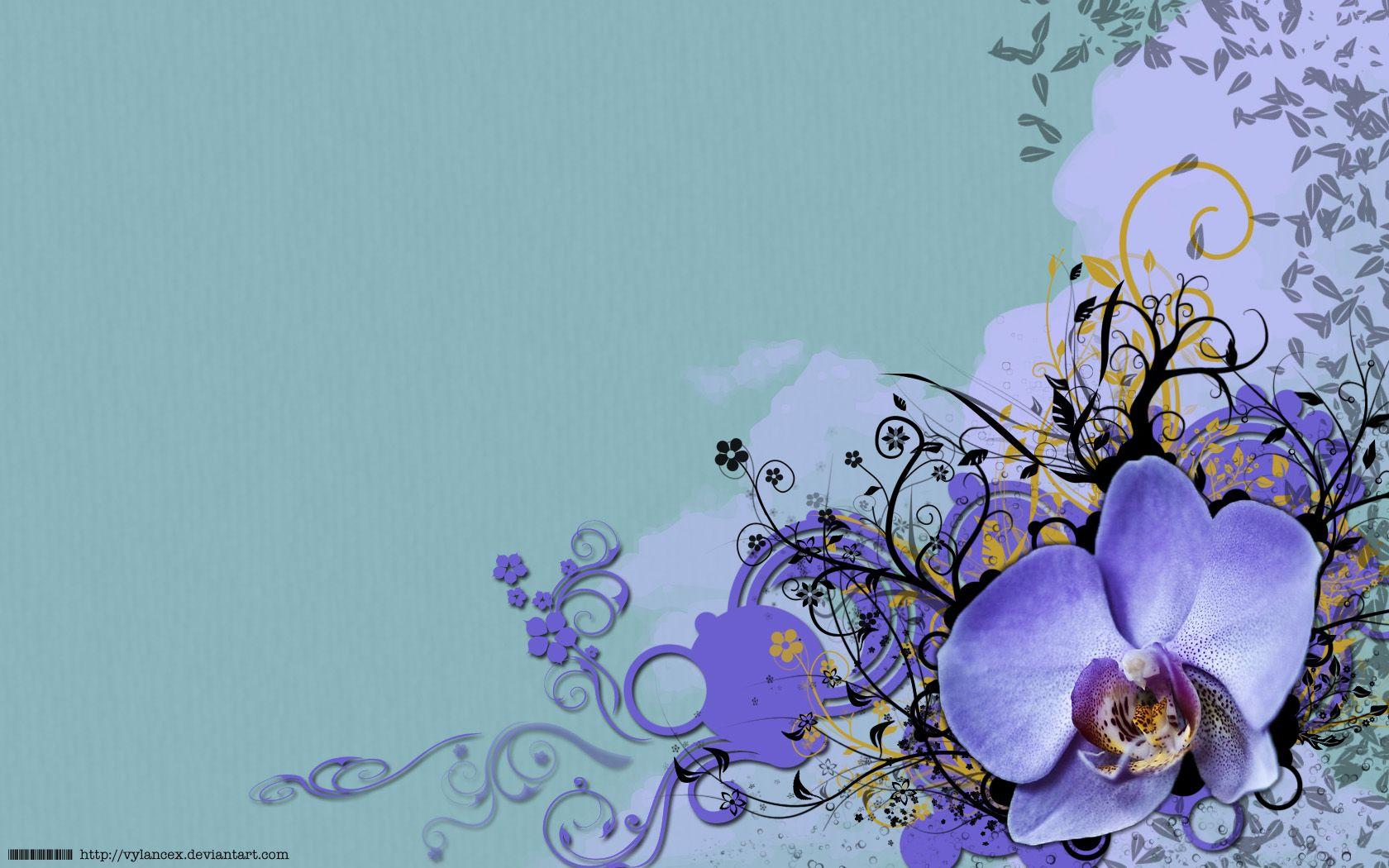 1680x1050 floral flower wallpaper vector