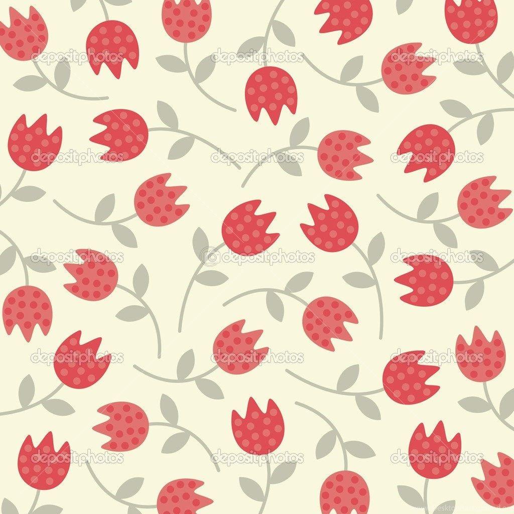 1024x1024 Vector Flower Wallpaper Design