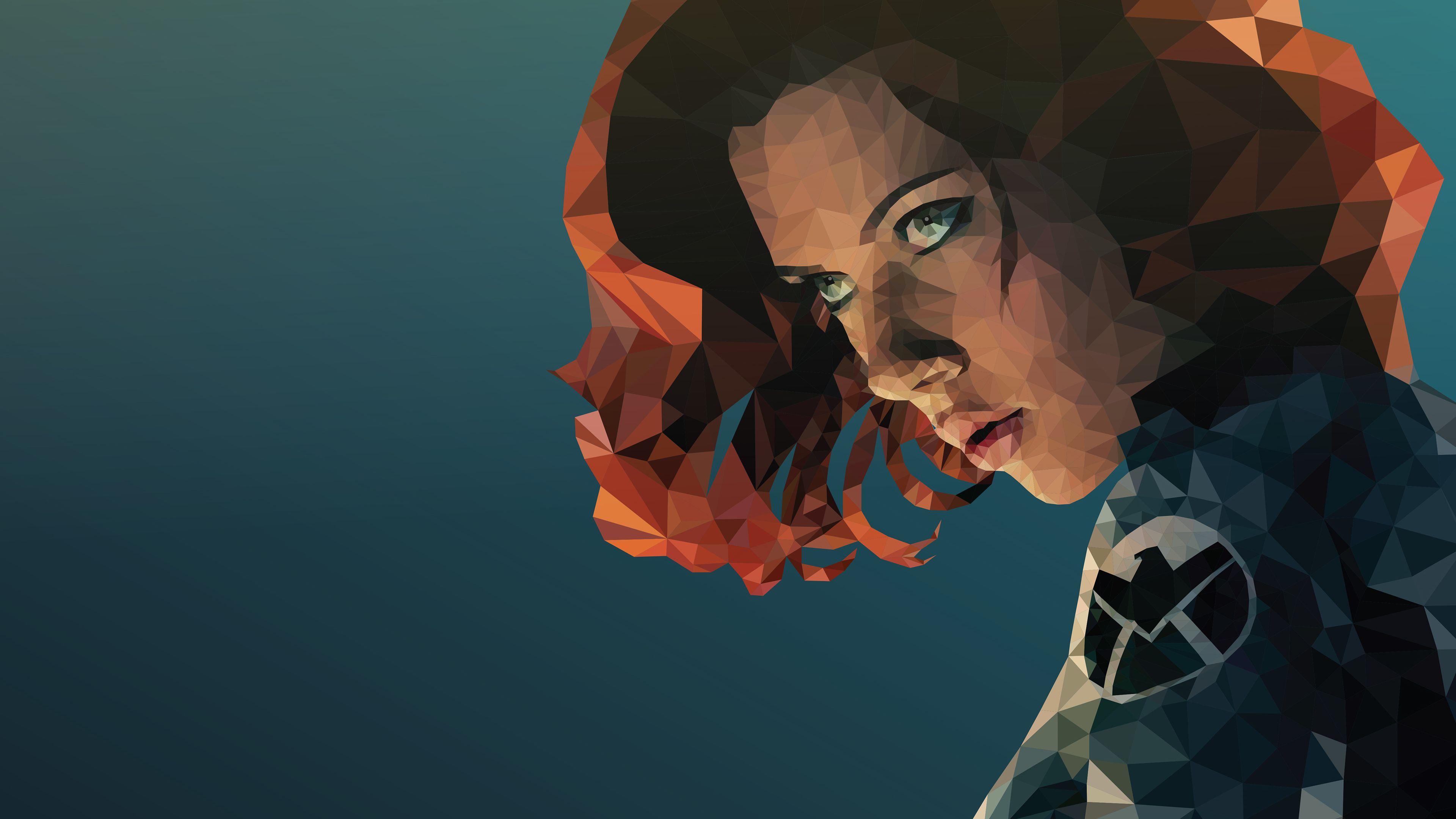 3840x2160 Wallpaper 4k Black Widow Low Poly Art 4k Wallpaper, Artist Wallpaper, Artwork Wallpaper, Behance Wallpaper, Black Widow Wallpaper, Hd Wallpaper, Low Poly Wallpaper, Superheroes Wallpaper