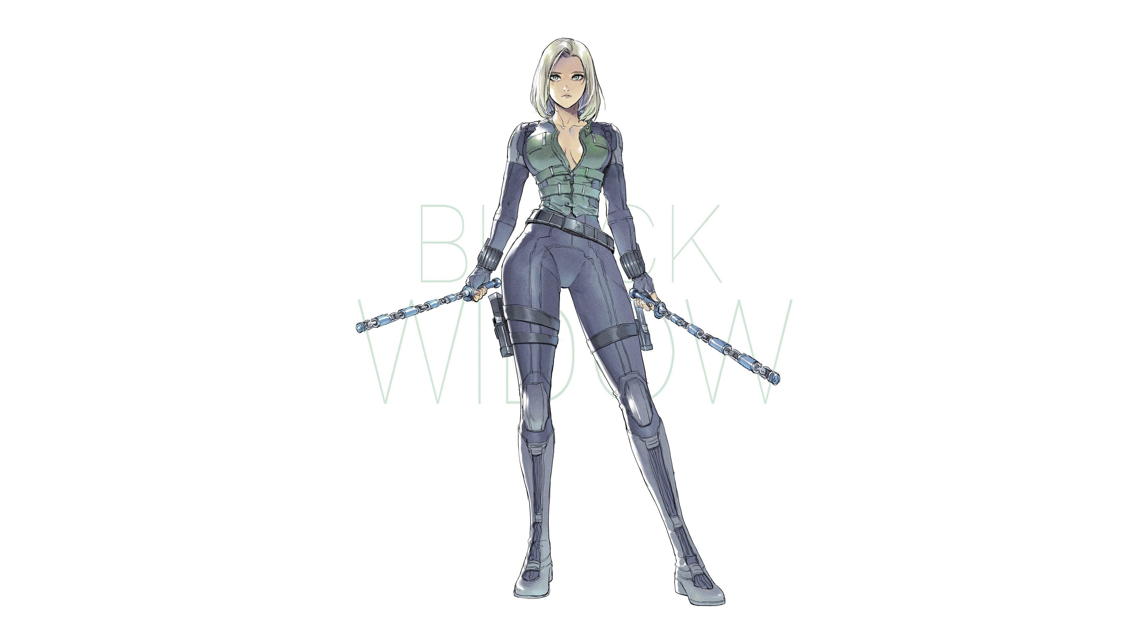 3840x2160 Black Widow Artwork For Avengers Infinity War, HD Superheroes, 4k Wallpaper, Image, Background, Photo and Picture