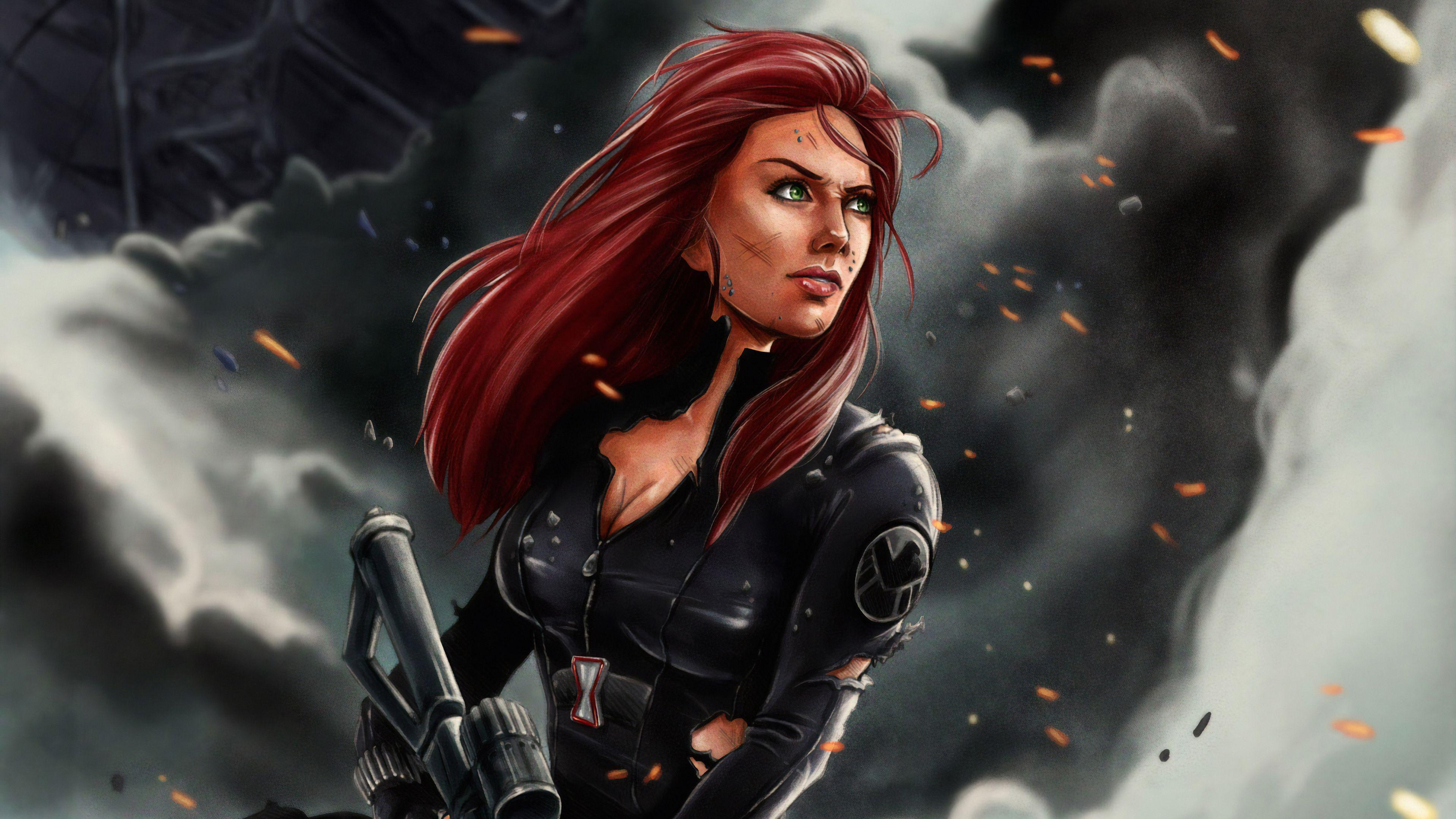 3840x2160 Wallpaper 4k Black Widow Art 4k Wallpaper, Artwork Wallpaper, Black Widow Wallpaper, Digital Art Wallpaper, Hd Wallpaper, Superheroes Wallpaper