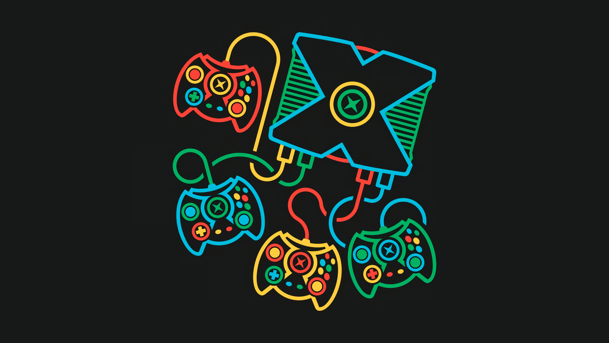 2560x1440 Xbox, #retro games, #minimalism, #black backgroundx1440 Wallpaper: 2exoeg.cc. Retro arcade games, Retro video games, Gaming wallpaper