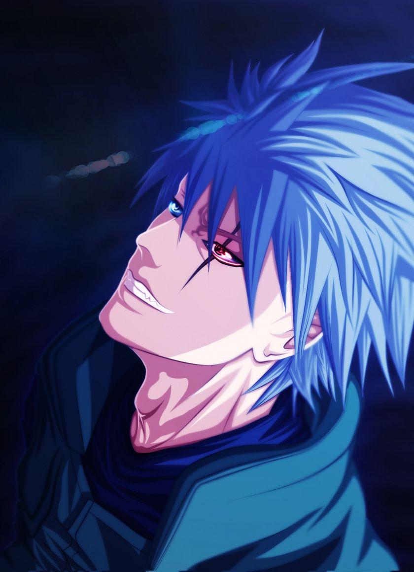 840x1160 Download Kakashi Hatake, Nartuo, blue hair, anime boy, art wallpaper, 840x iPhone iPhone 4S, iPod touch