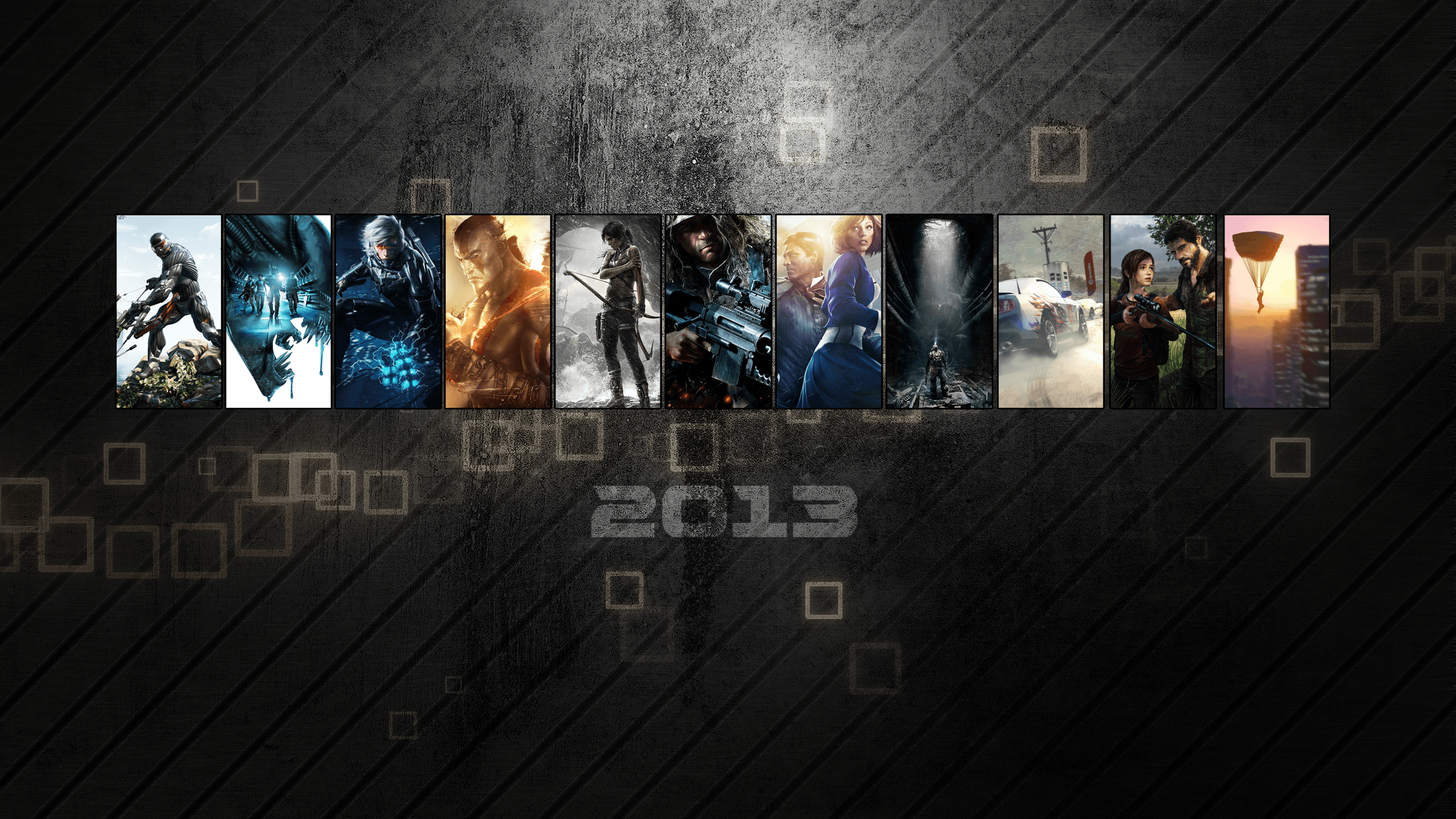 2560x1440 Video Games Collage Wallpaper