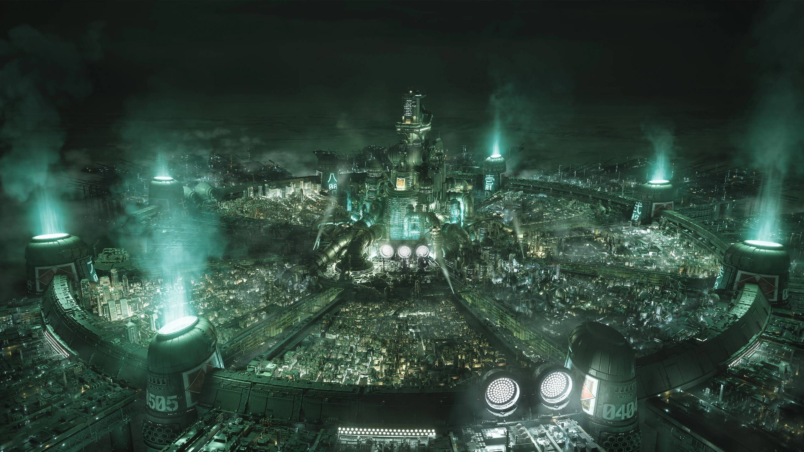2560x1440 Ff7r Midgar 2560x1440. Cat With Monocle