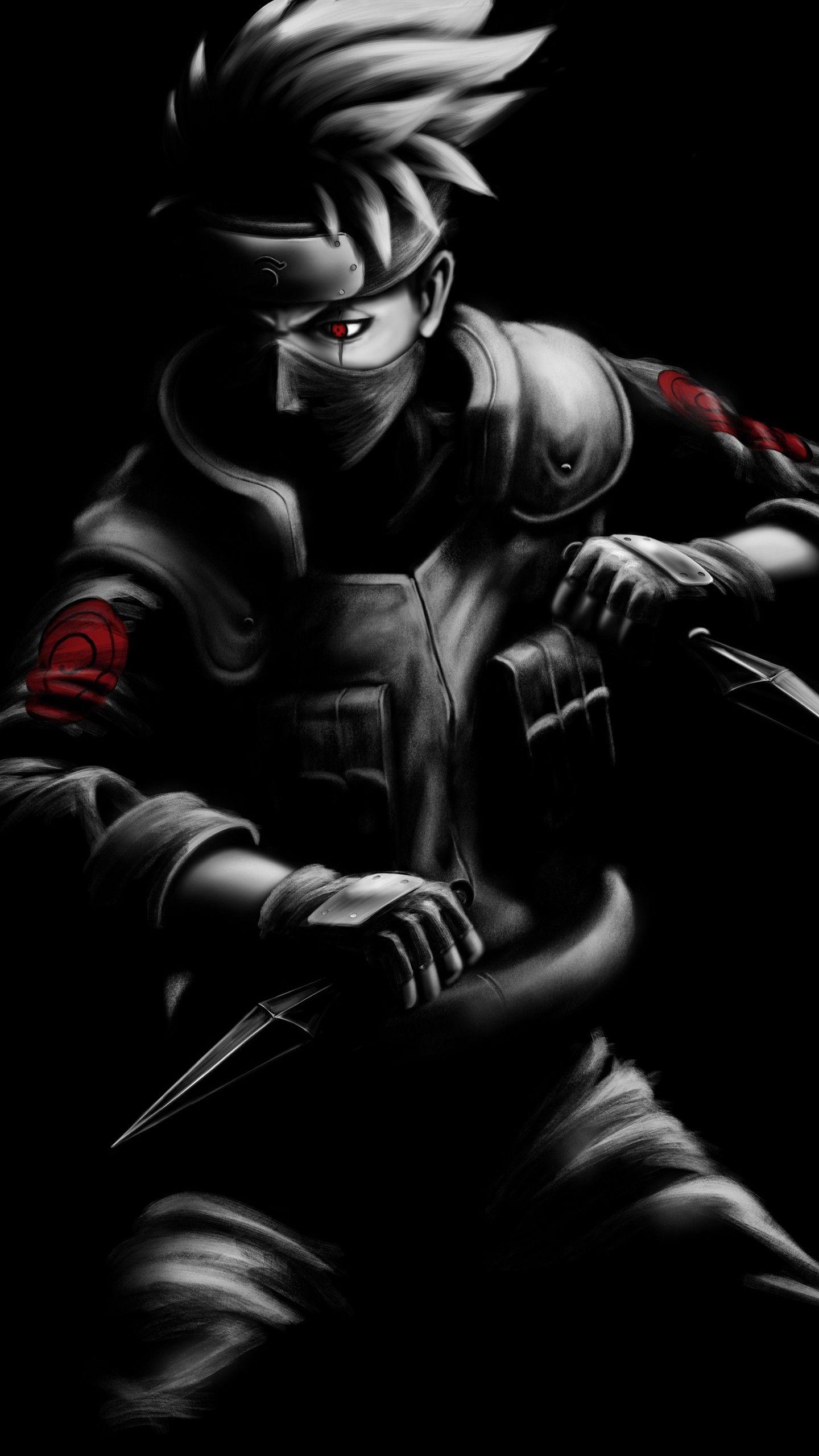 1440x2560 Kakashi Hatake Artwork 4K Wallpaper