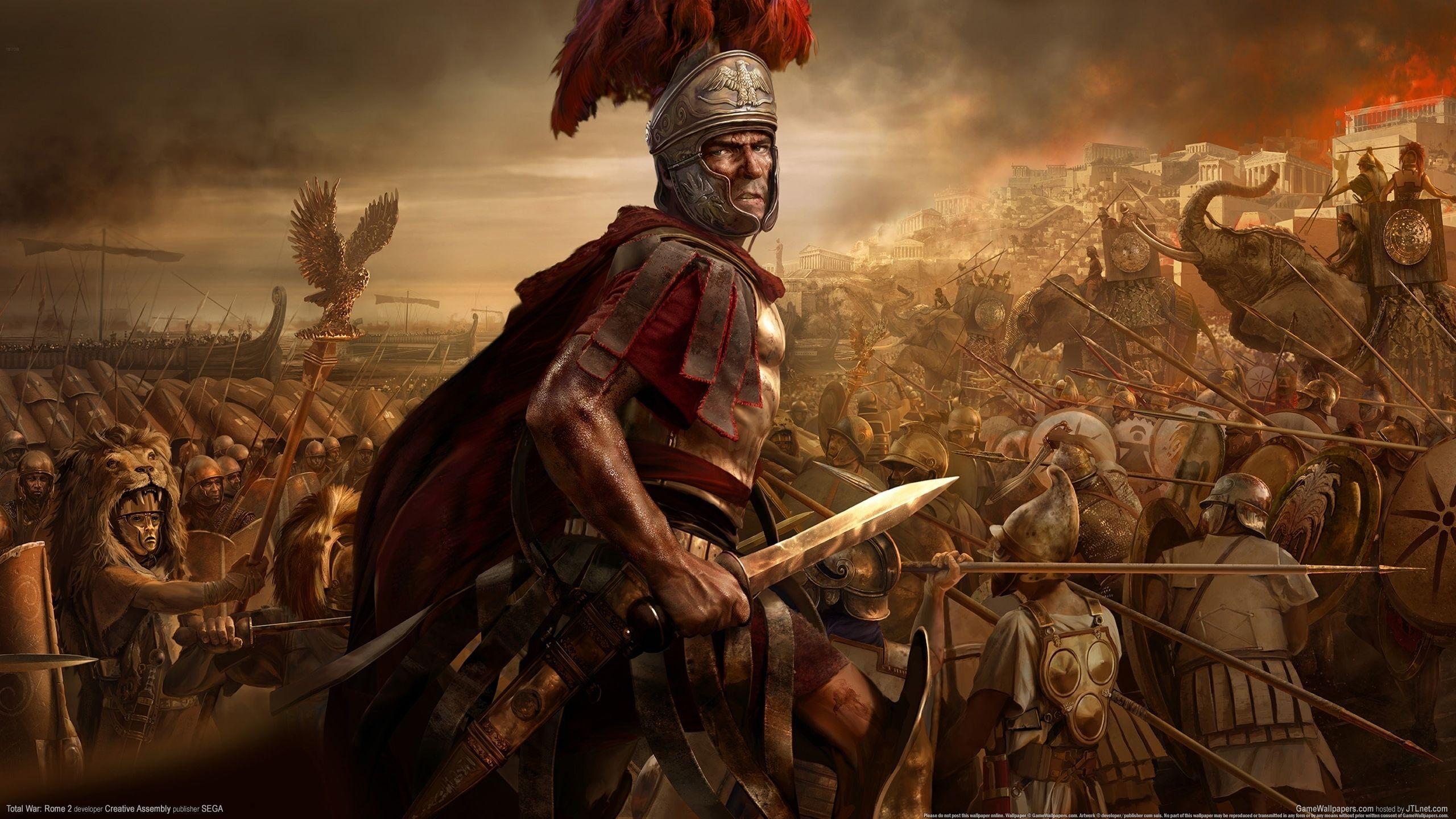 2560x1440 image Total War Rome: Total War armour Man Helmet warrior 2560x1440