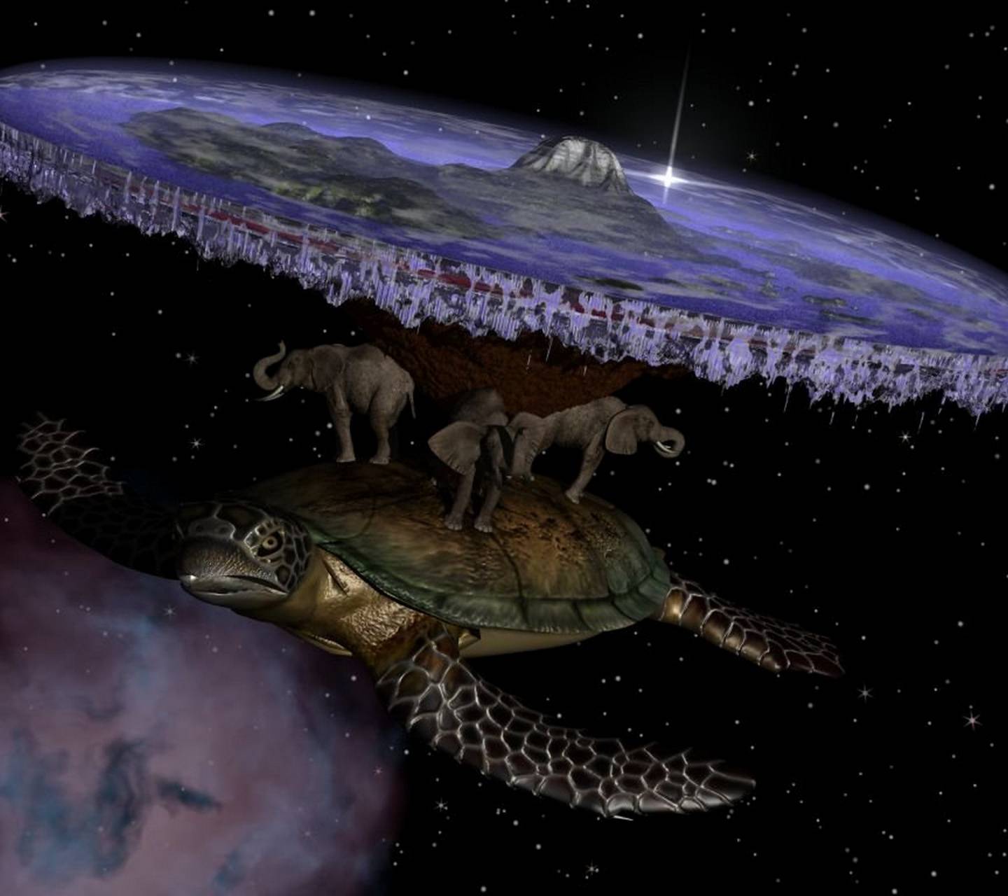 1440x1280 Discworld wallpaper