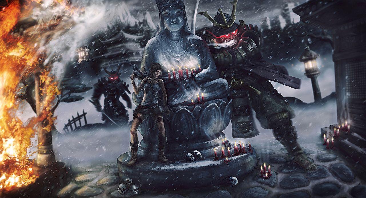 1280x694 Desktop Wallpaper Tomb Raider 2013 Samurai Lara Croft Girls Games