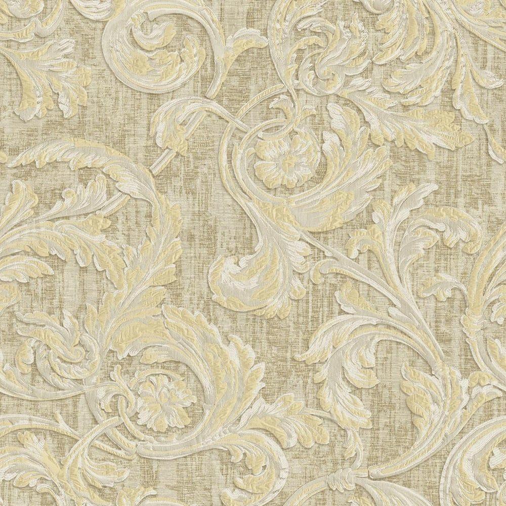 1000x1000 Sirpi Sirpi Italian Floral Leaf Pattern Wallpaper Traditional Metallic Heavy Weight 20500