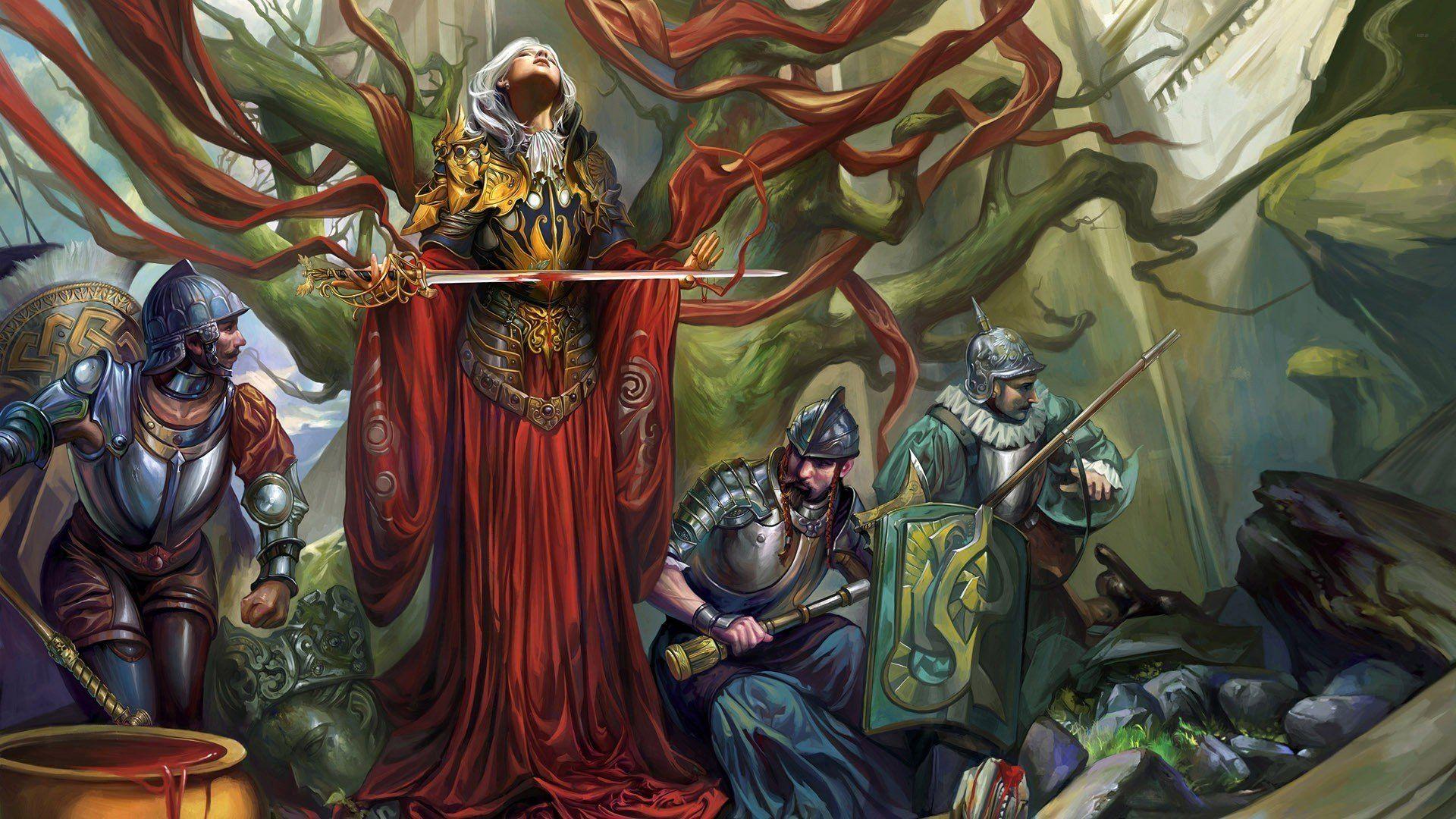 1920x1080 Medieval Warrior Queen And The Soldiers