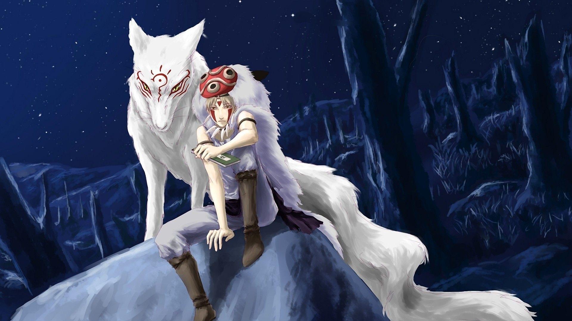 1920x1080 Anime Wolf Wallpaper