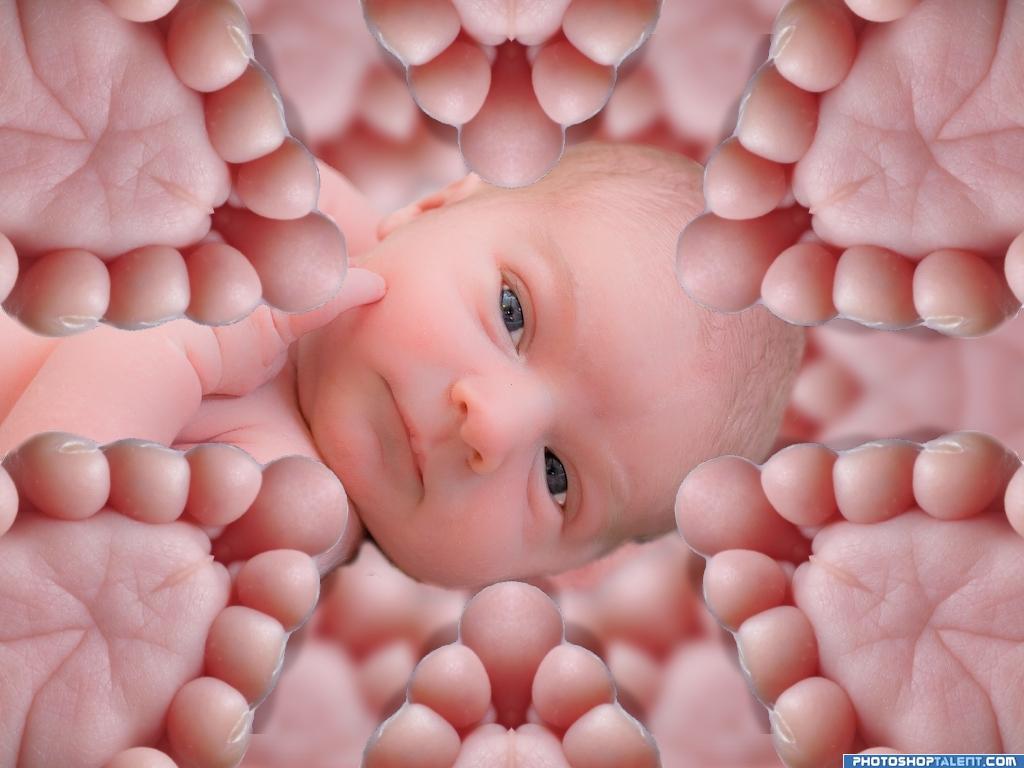1024x768 Baby Foot Photohop Contest (4540), Picture