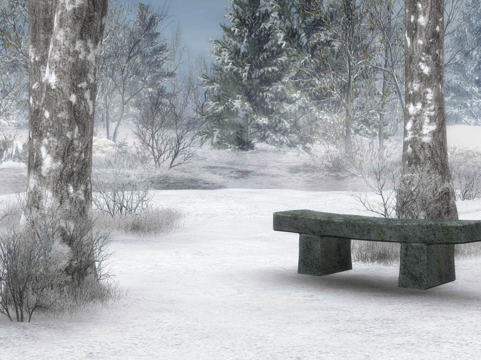 1600x1200 Winter Background Scenes