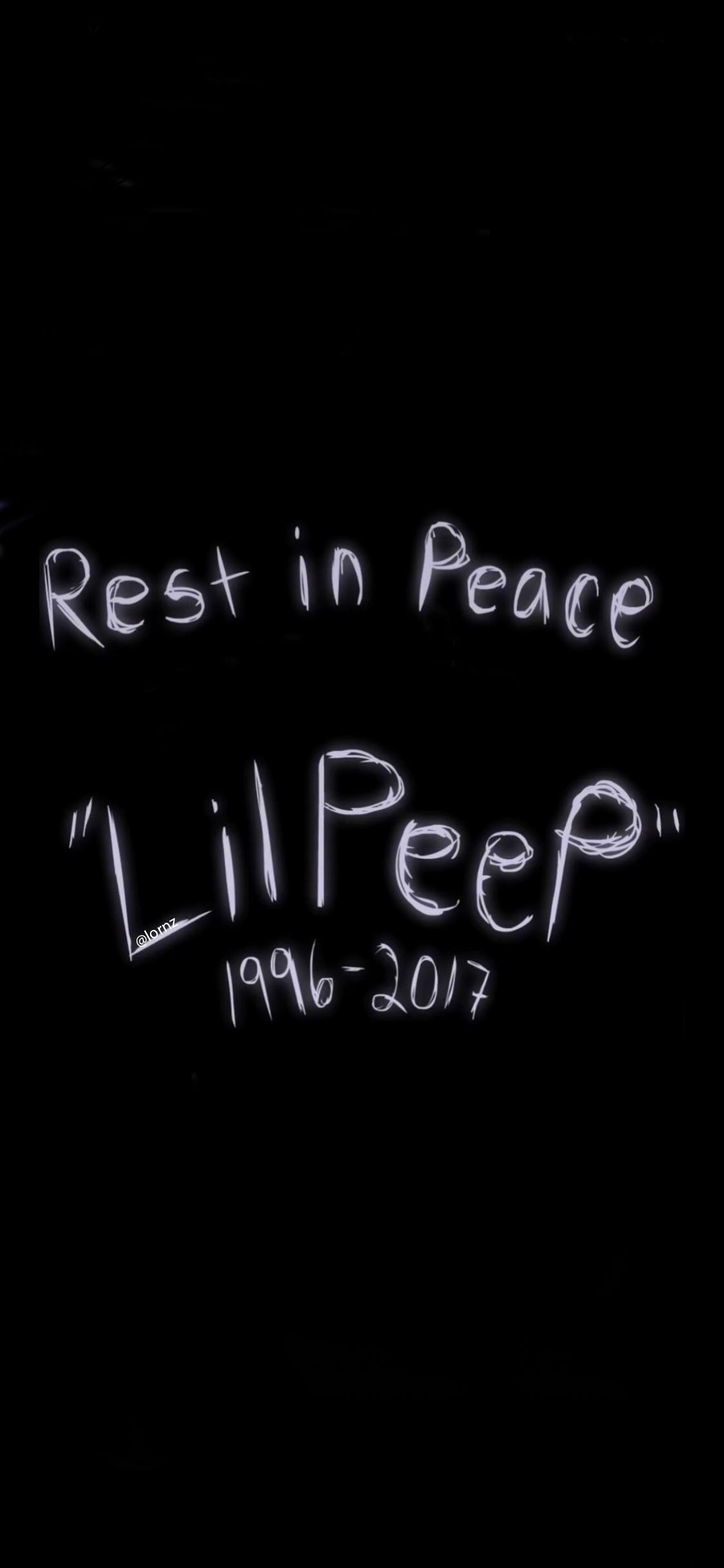1125x2436 rip lil peep wallpaper. Ill never forget you, Rest in peace, Lil