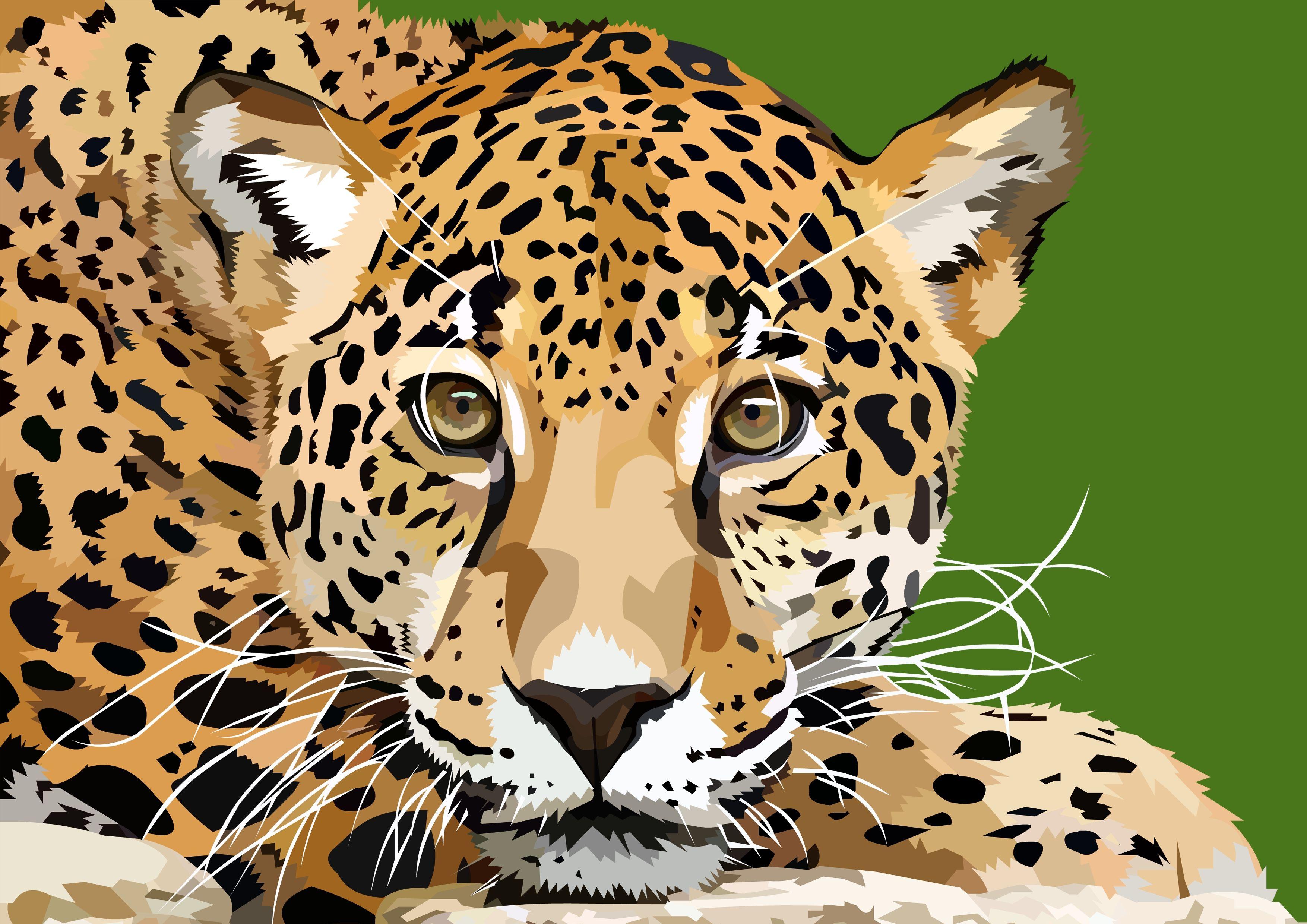 3508x2480 Hd Leopard Wallpaper. Leopard wallpaper, Custom canvas art, Animals