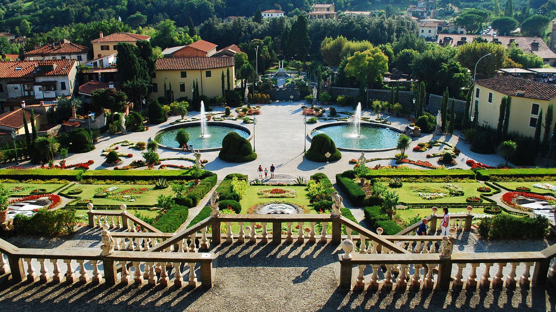 1920x1080 Italian Garden Widescreen Wallpaper. Wide