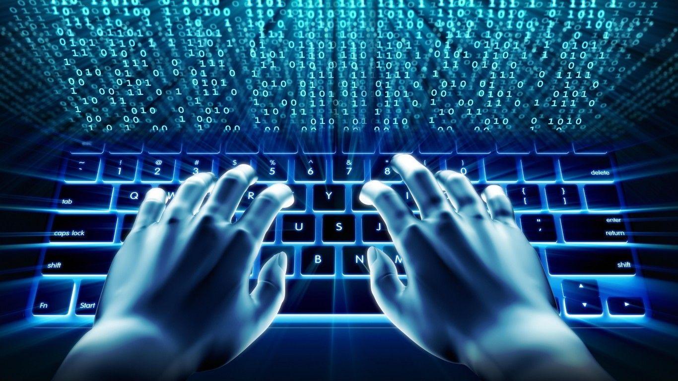 1366x768 Download 1366x768 Hacking, Binary Code, Keyboard, Internet Wallpaper for Laptop, Notebook