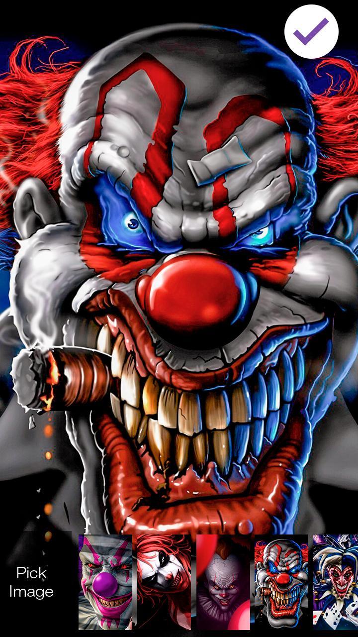 720x1280 Evil Clown Theme Party Wallpaper Screen Lock pour Androidéléchargez l'APK