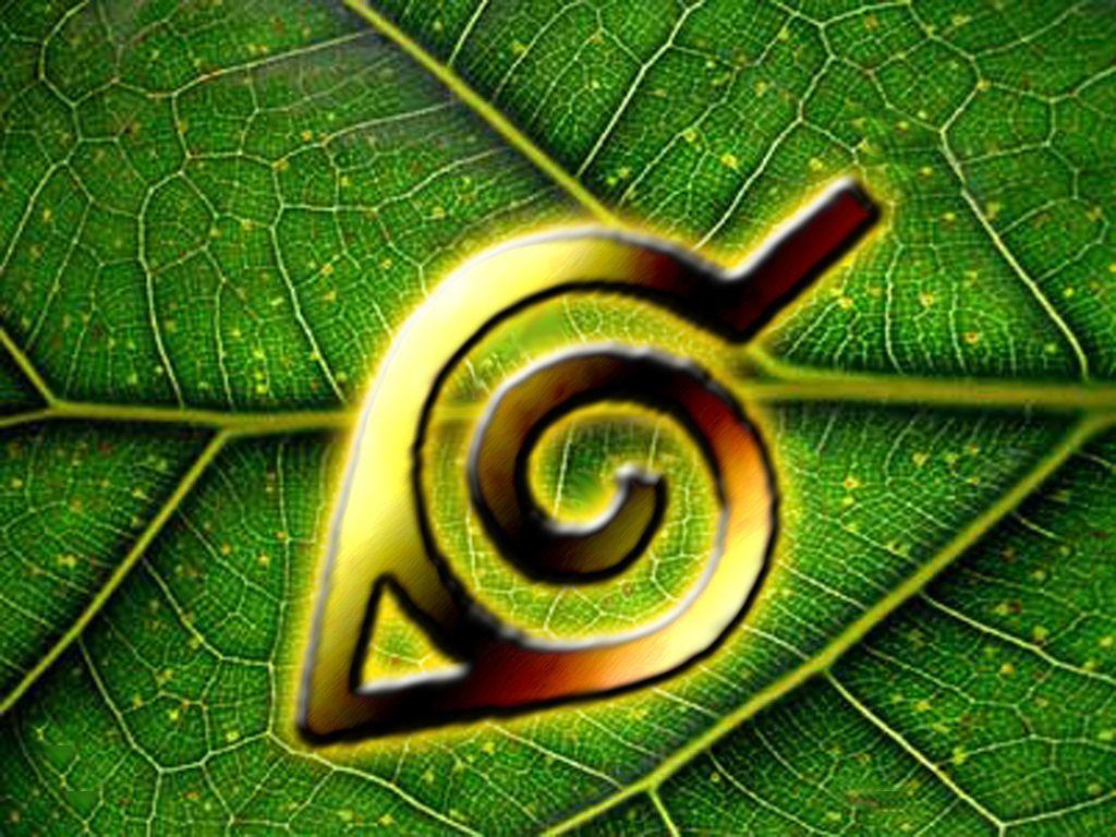 hidden leaf village symbol with line