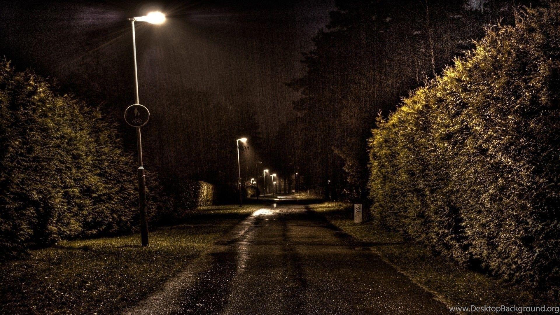 1920x1080 Rainy Night Wallpaper