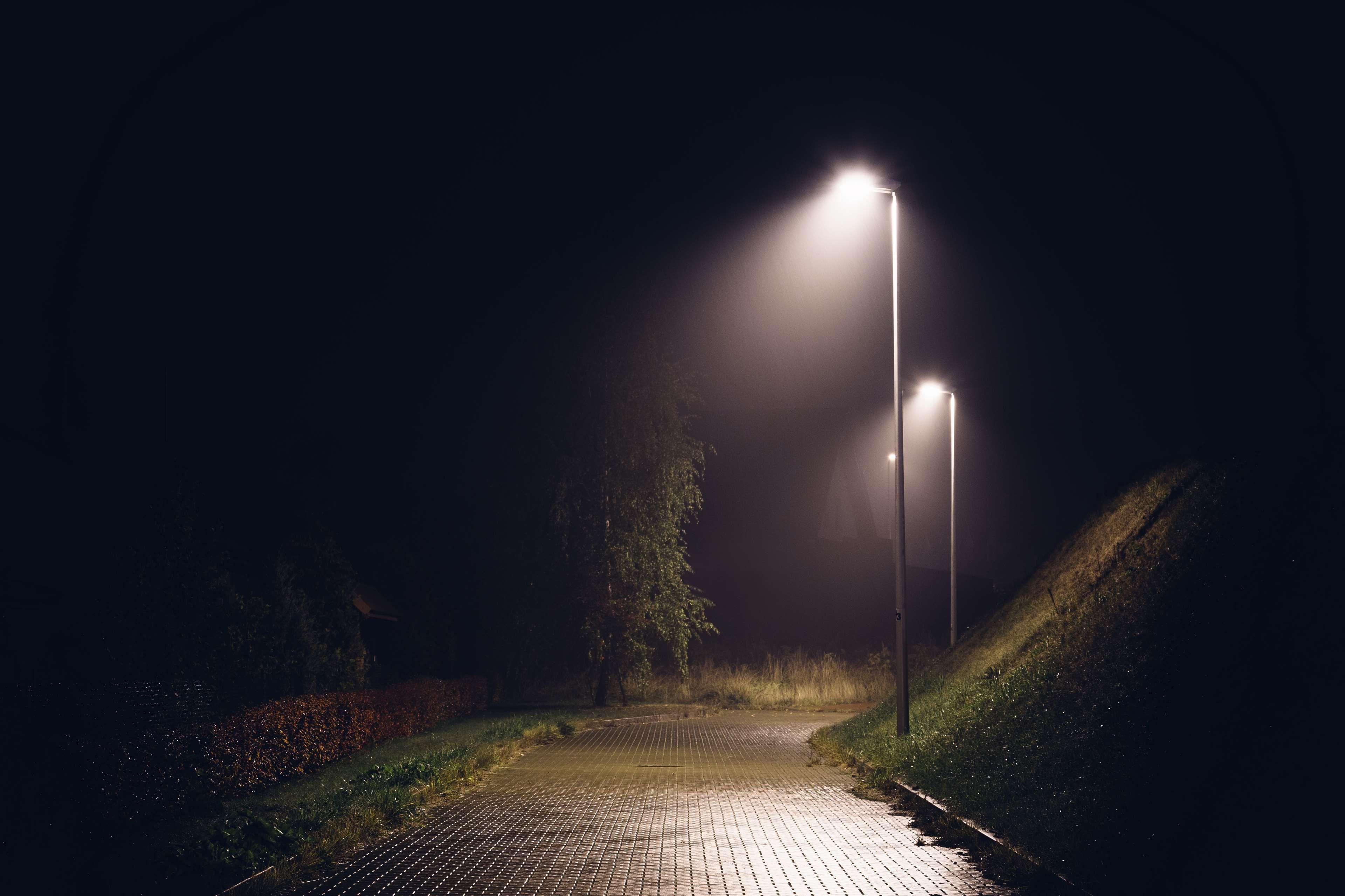 3840x2560 dark #drizzle #lights #mist #night #rain #street. Instagram, Gece, Sanat