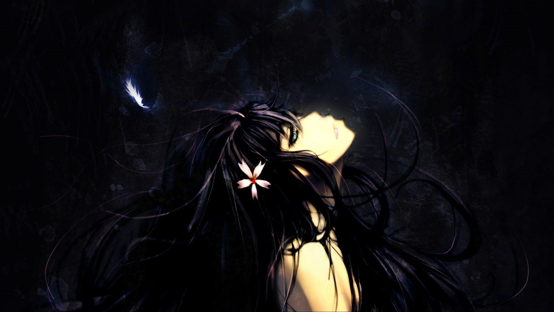 1920x1080 Hình nền đen Anime