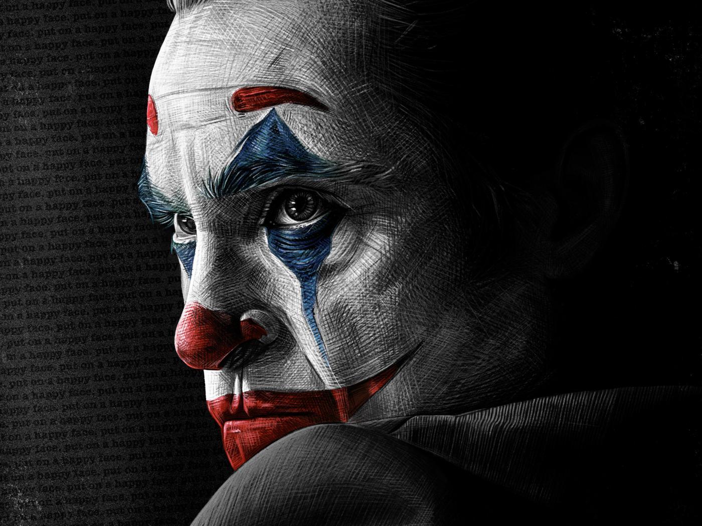 1400x1050 Joker Neon Wallpaper 4k