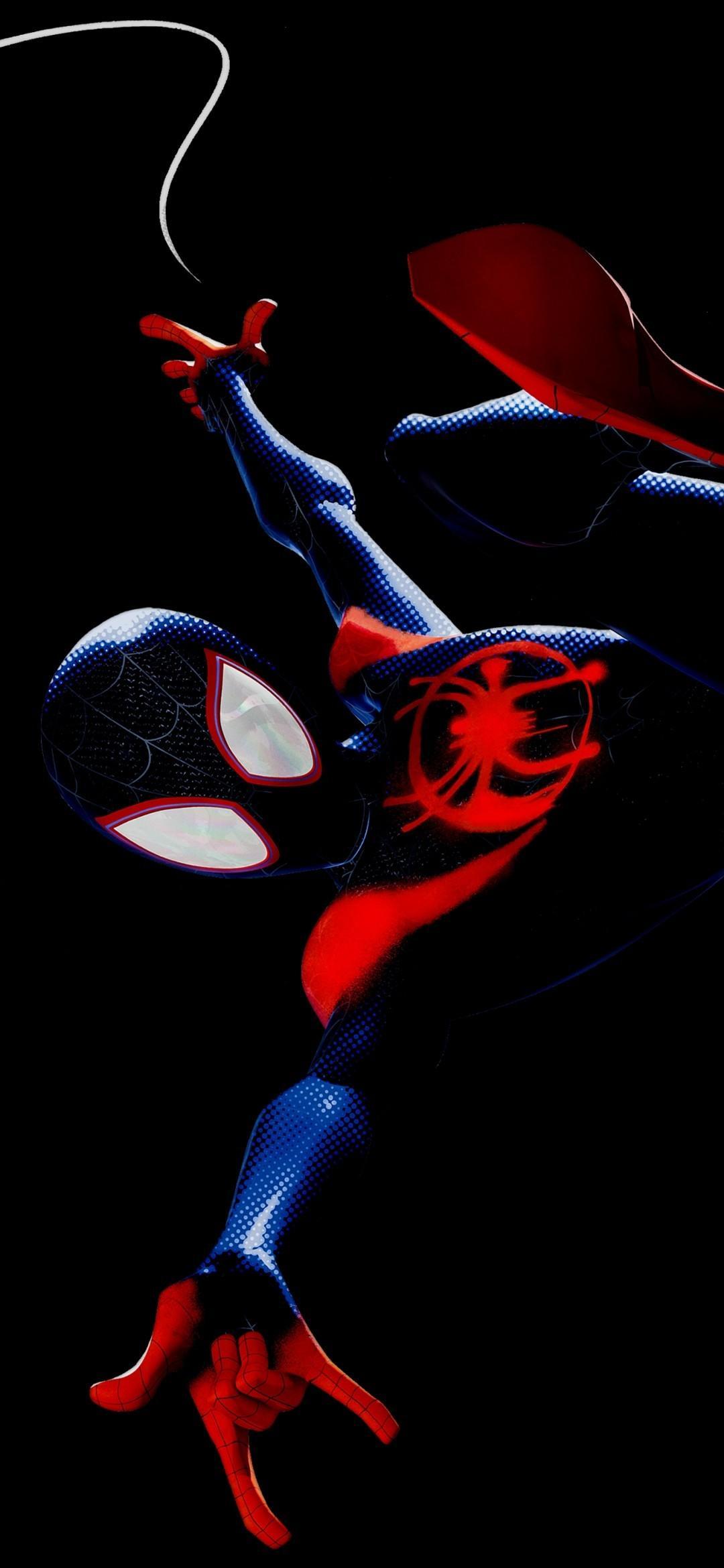 Miles Morales Falling Wallpaper 4k