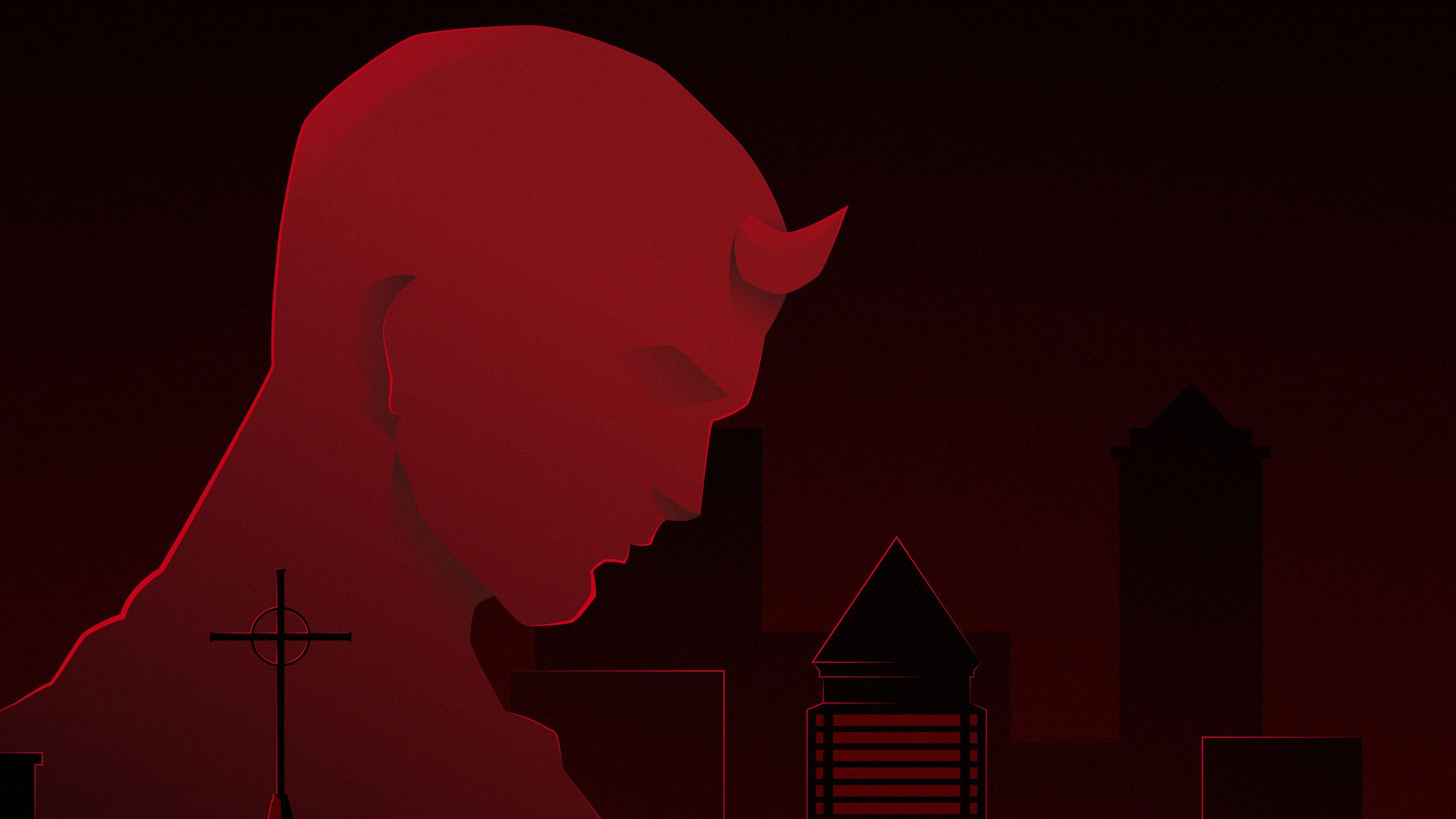 3584x2016 Comics Daredevil Marvel Comics Chibi HD Wallpaper Background Image
